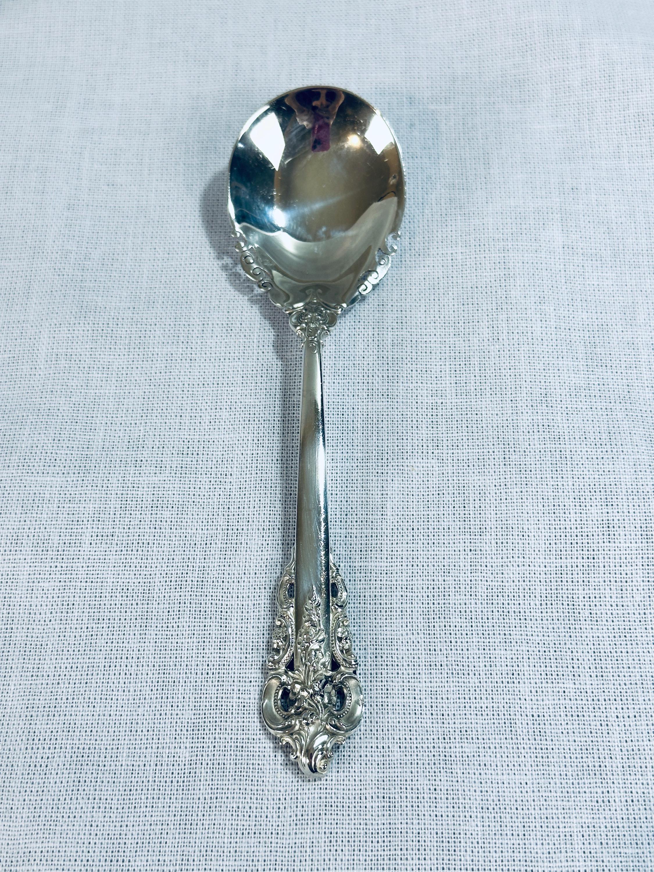 Wallace Grande Baroque Sugar Spoon Sterling Silver