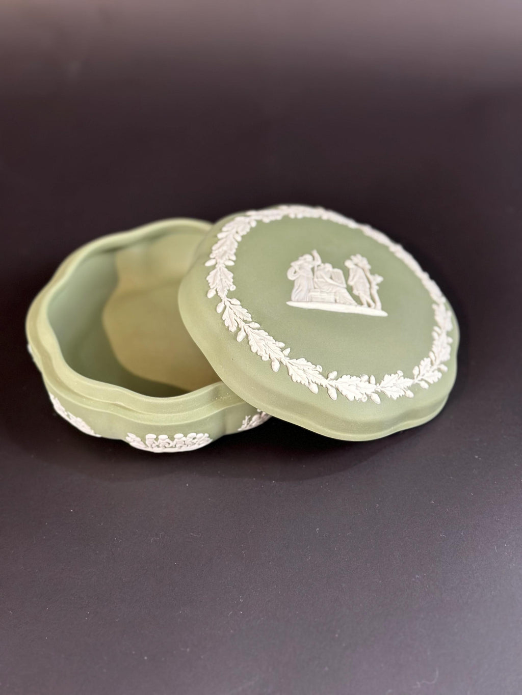 Wedgwood Jasperware Scalloped Candy Box