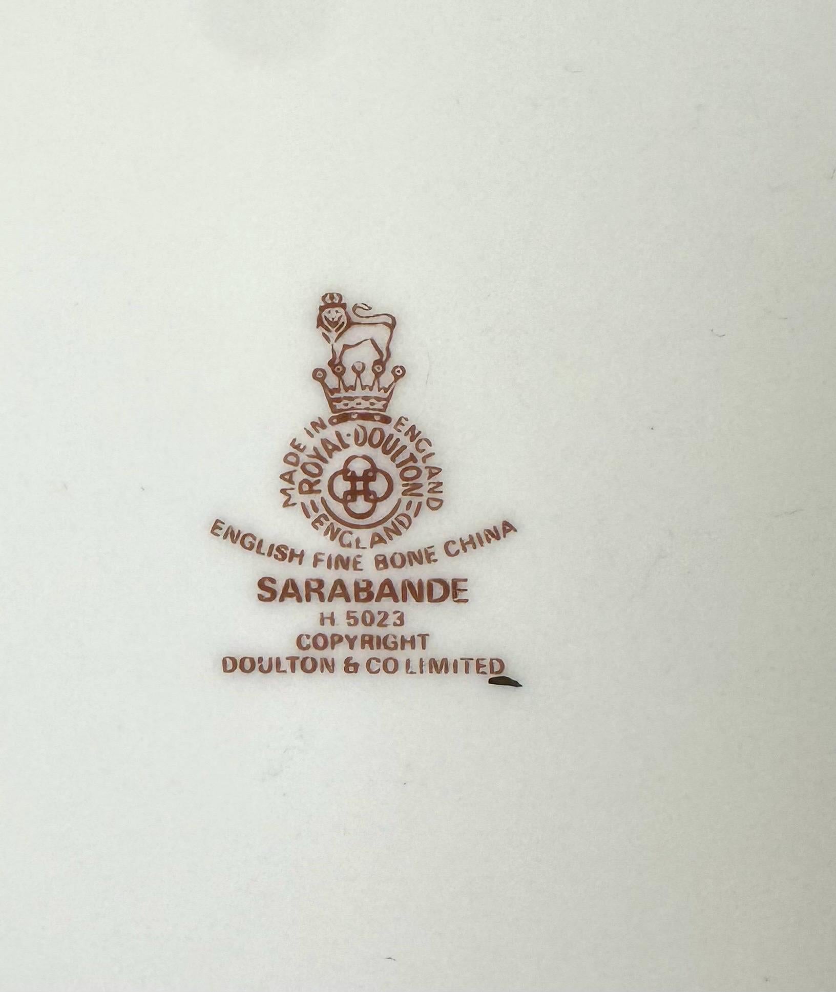 Royal Doulton Sarabande 5 Piece Place Settings