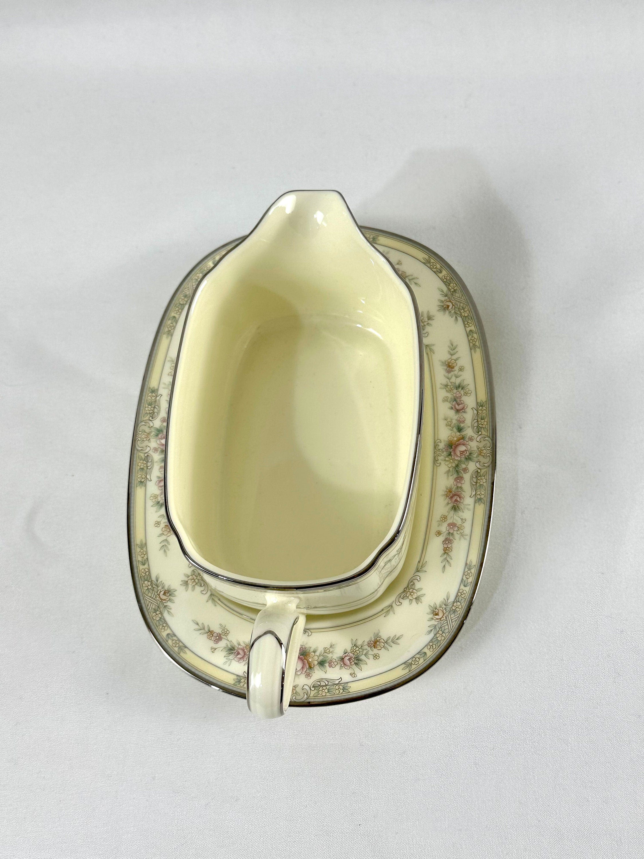 Noritake Shenandoah Gravy Boat and Underplate/Butter Dish