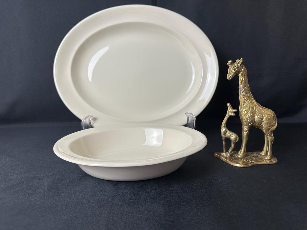 Wedgwood Traditional Plain Platter and Serving Bowl