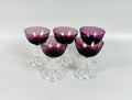 5 Fostoria American Lady Amethyst Liquor/Cocktail Glasses