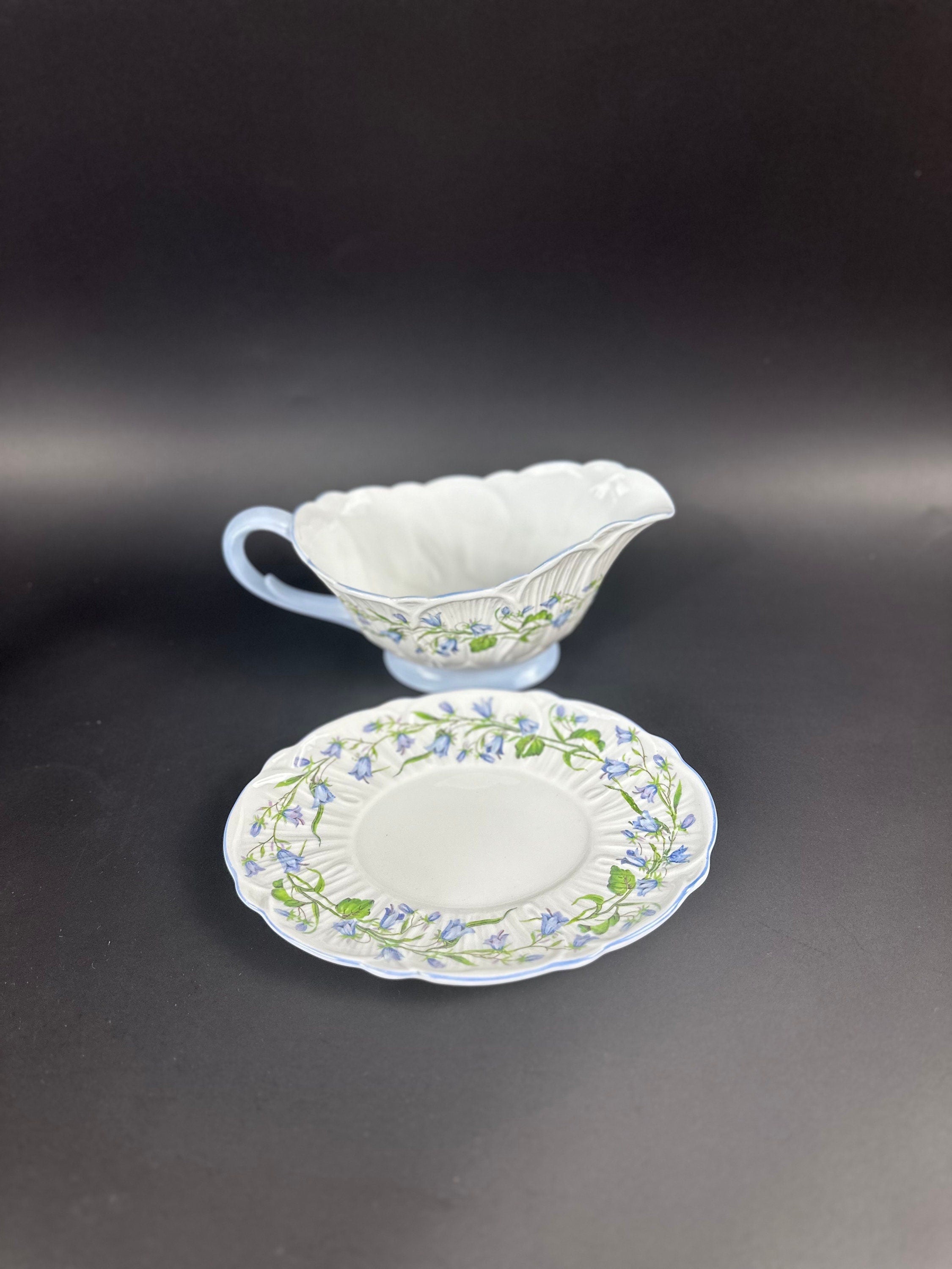 Shelley Harebell Gravy Boat and Underplate