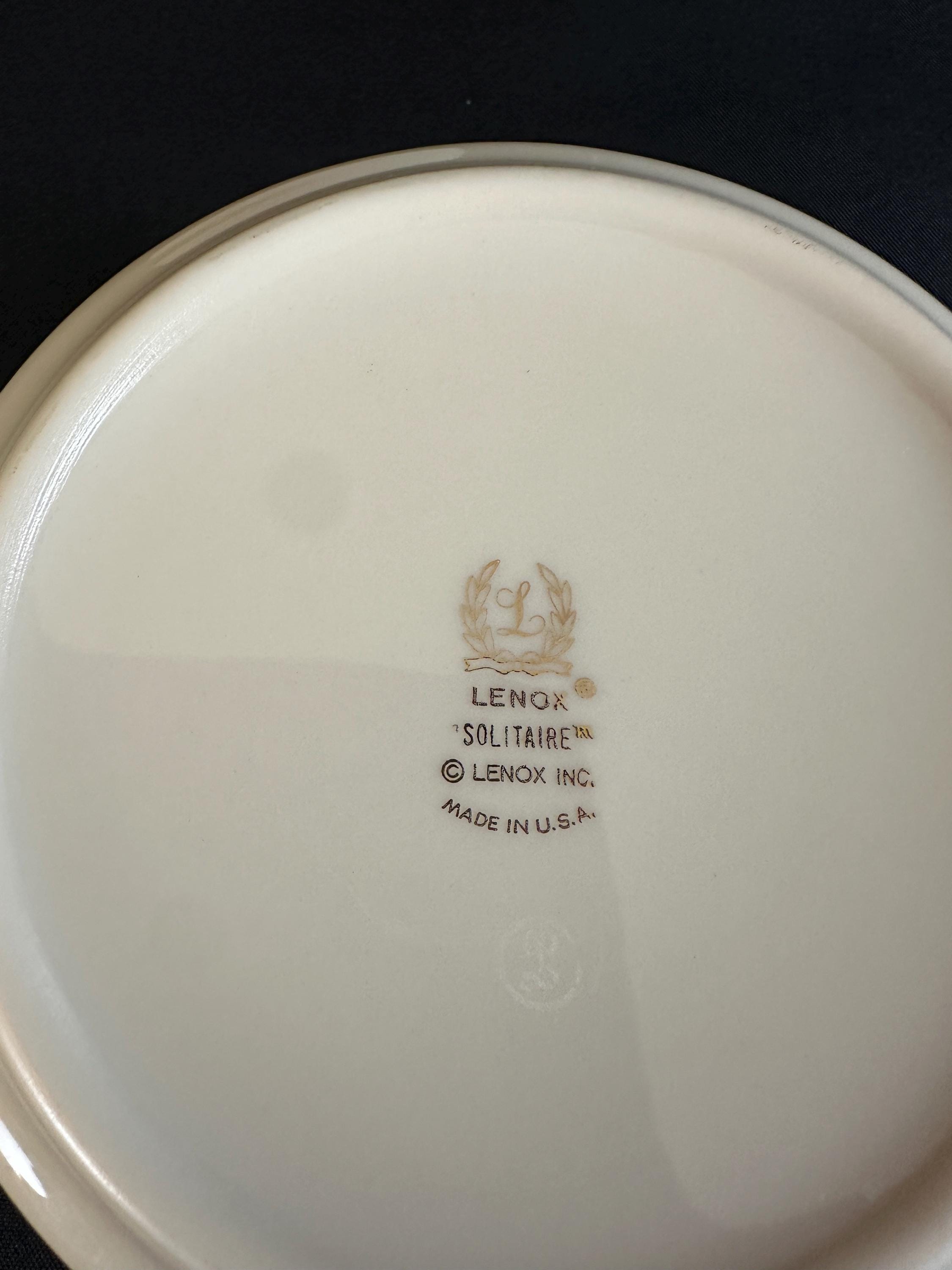4 Lenox Solitaire Fruit Dessert Bowls