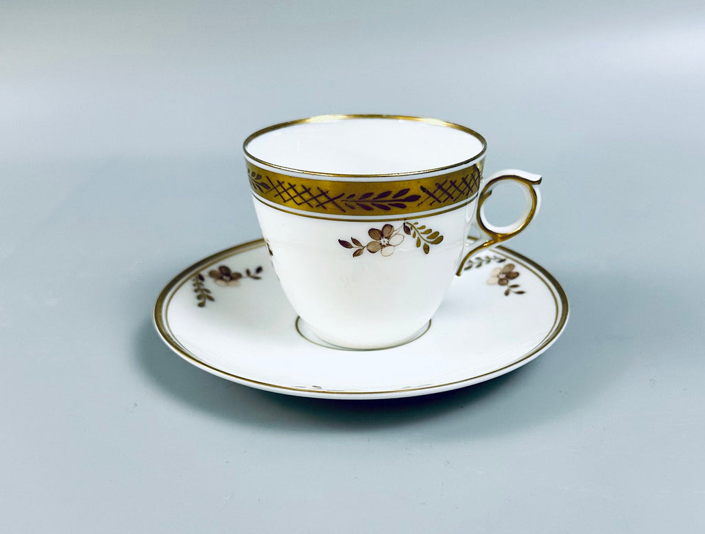 Royal Copenhagen Golden Basket Demitasse Cup and Saucer