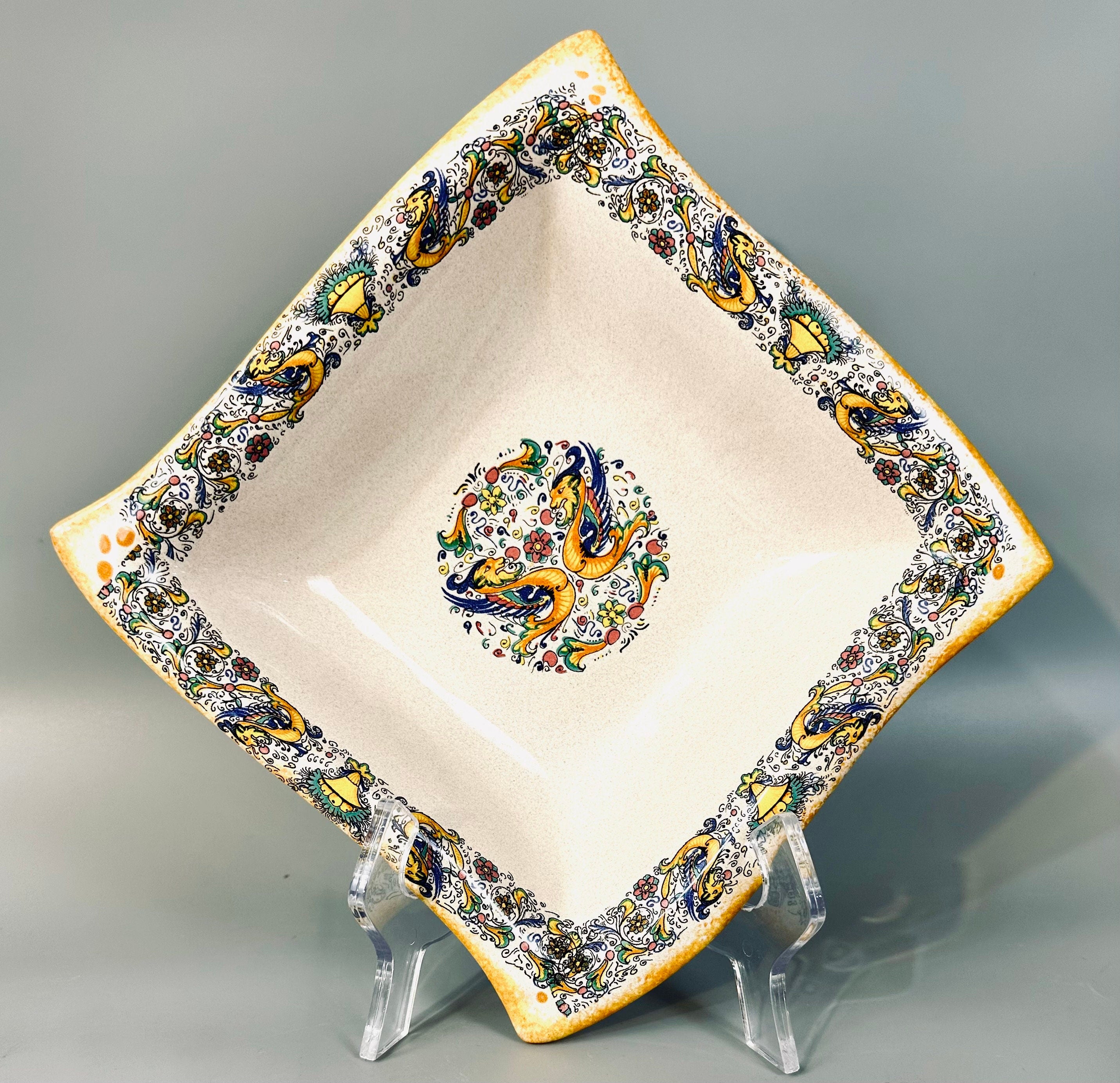 Set of 4 Italian Pottery Serving Bowls