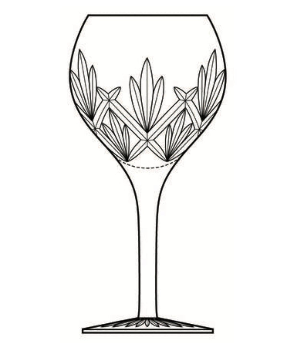 2 Waterford Crystal Eve Wine Glasses