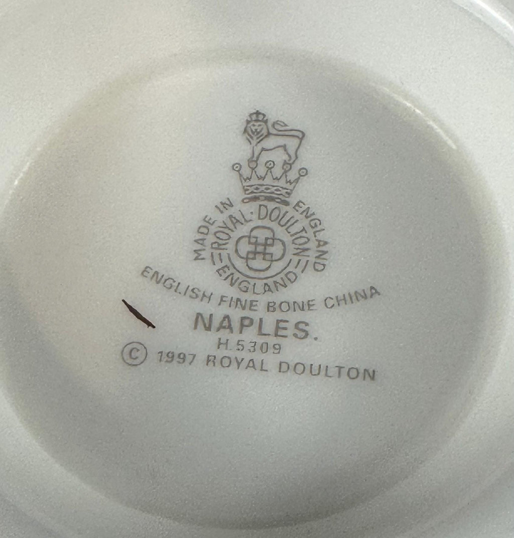 4 Royal Doulton Naples Teacups and Saucers