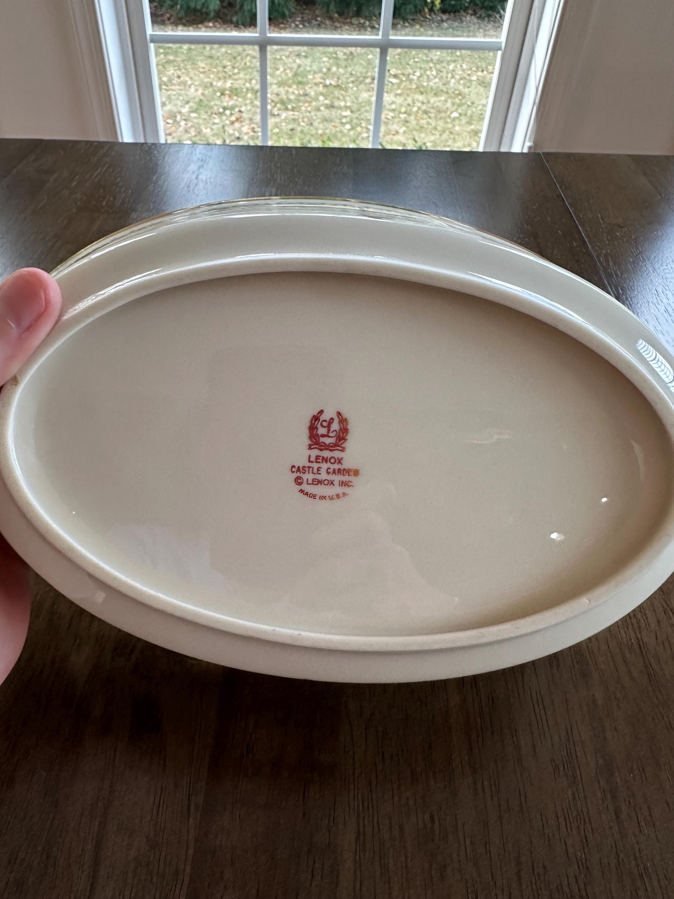 Lenox Castle Garden Oval Serving Bowl