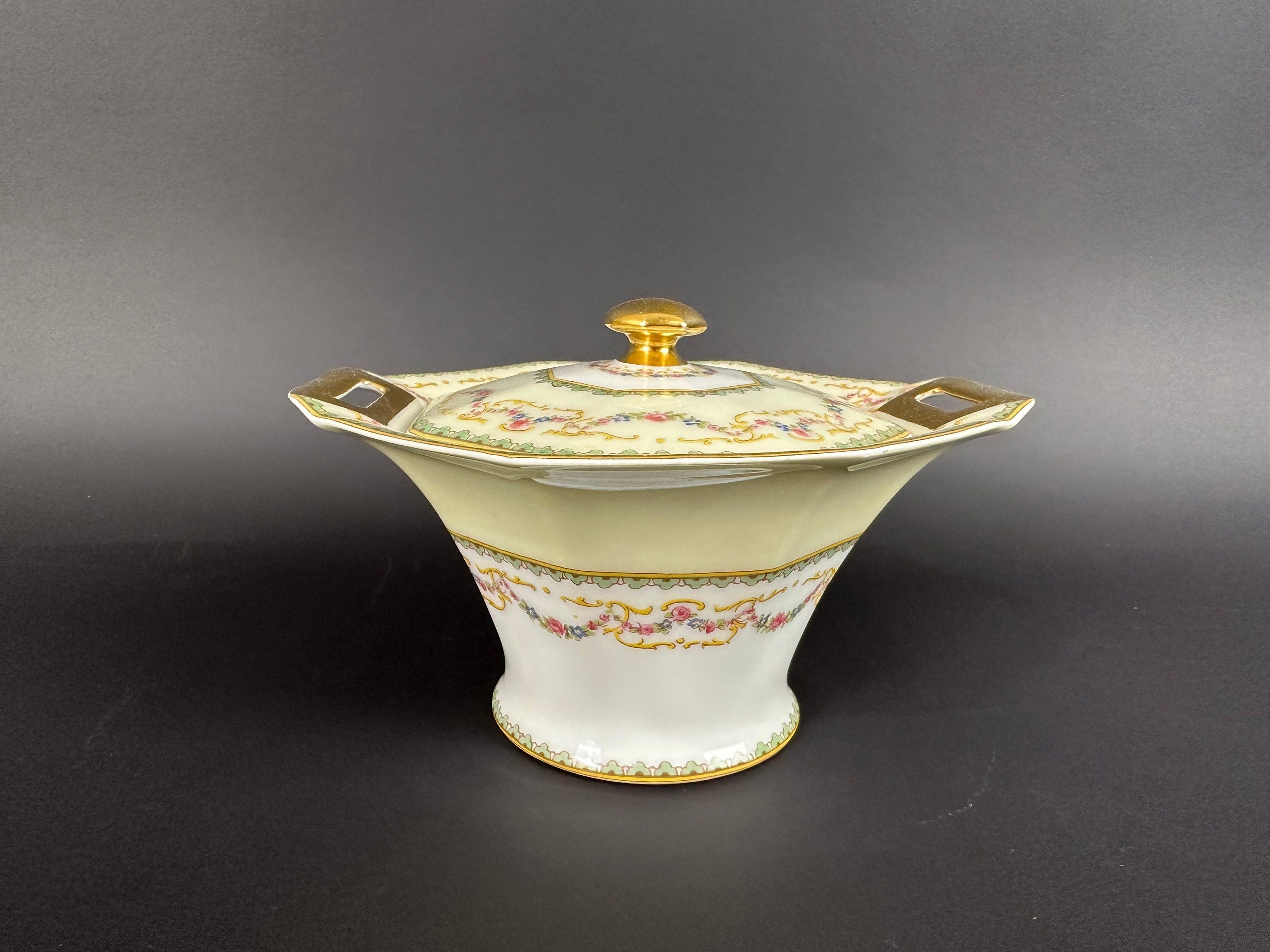 Haviland Venice Antique Limoges Sugar Bowl