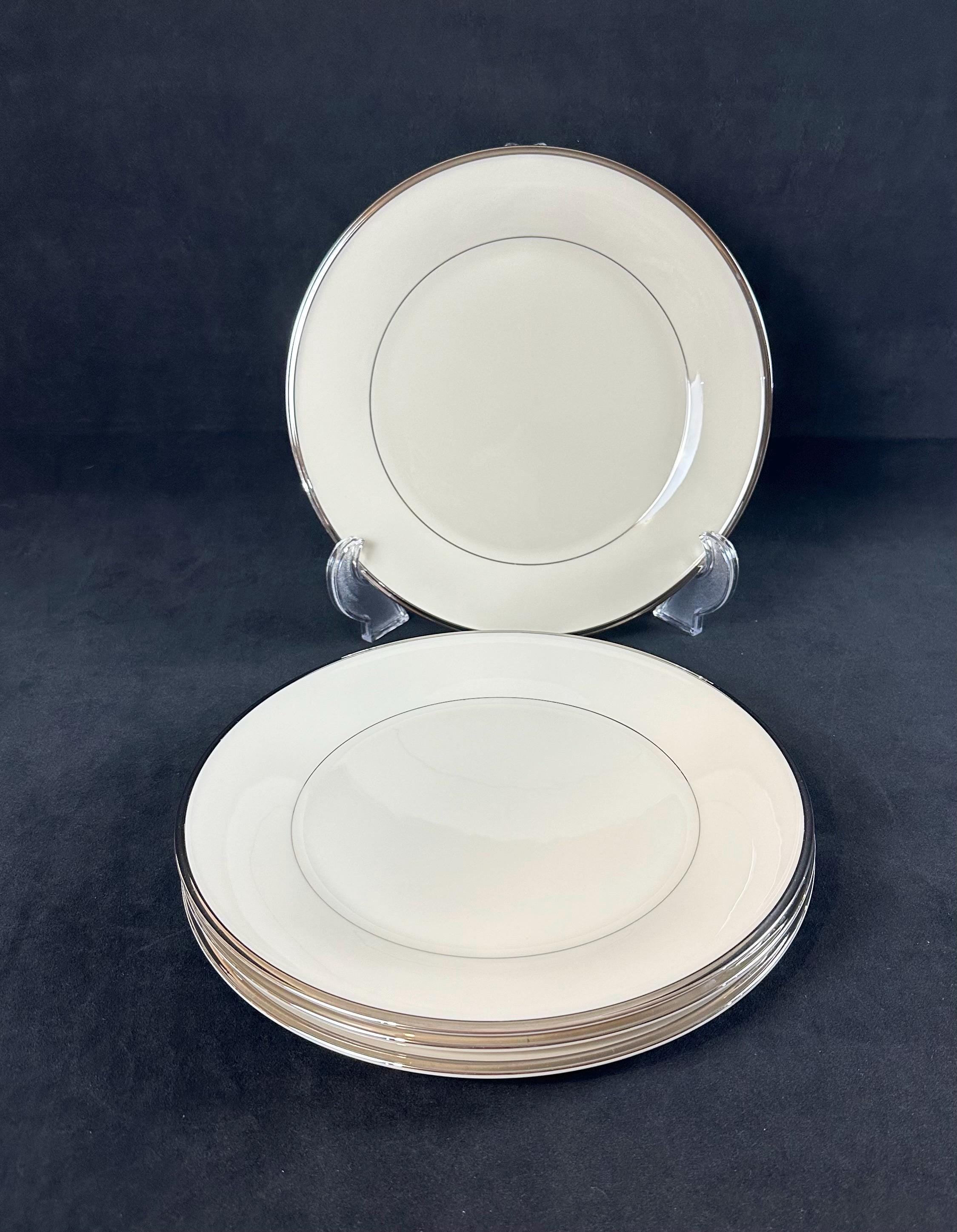 4 Lenox Solitaire Dinner Plates