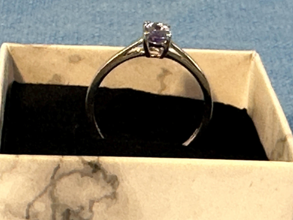 Tanzanite and Sterling Silver Ring size 9
