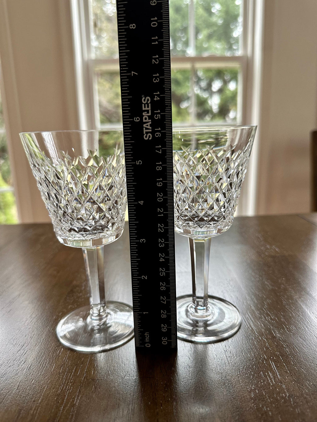 2 Waterford Crystal Alana Claret Glasses