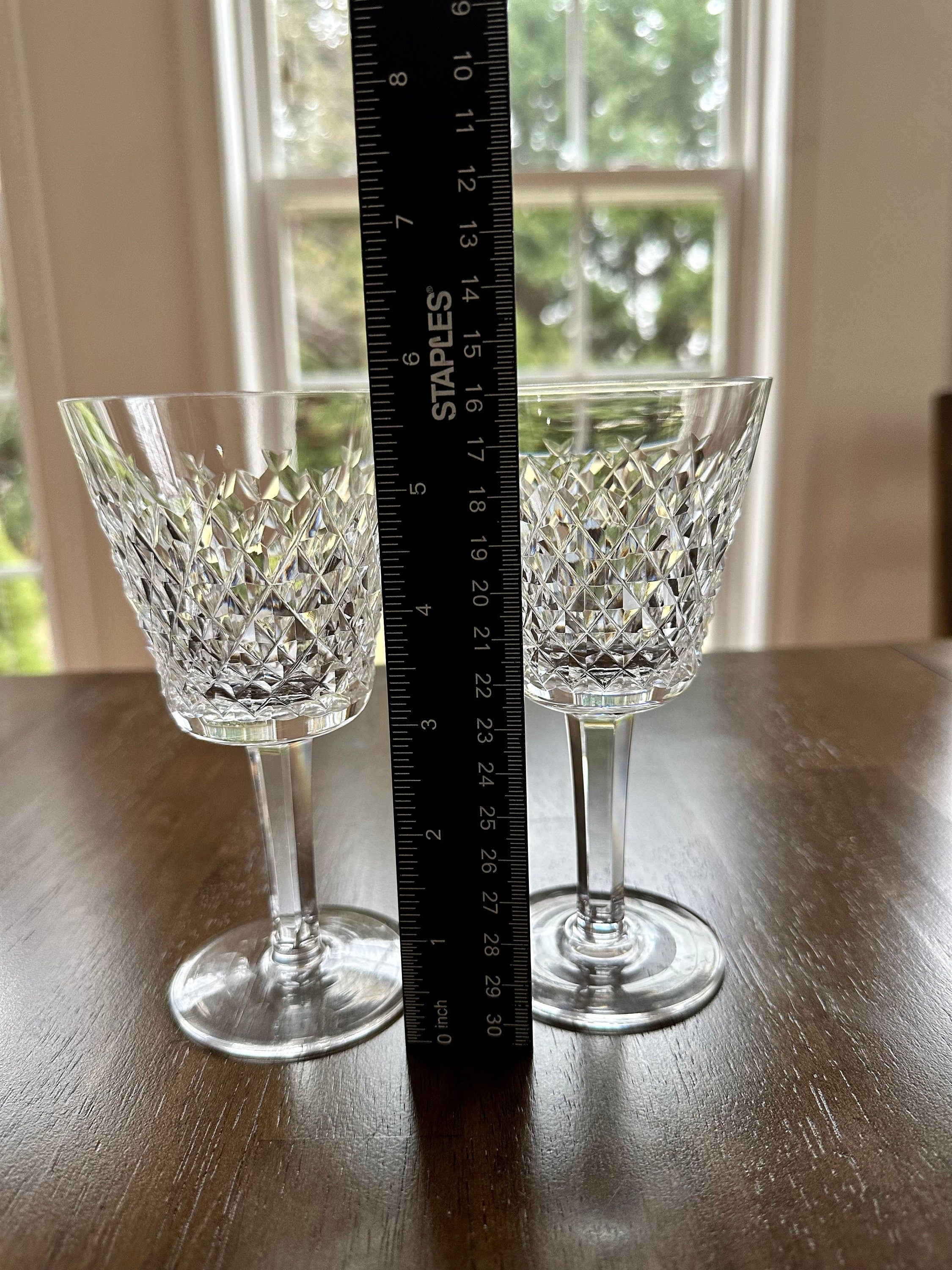 2 Waterford Crystal Alana Claret Glasses