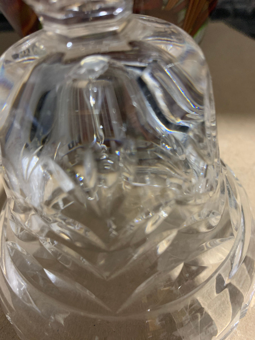 Waterford Crystal Bell and Base Commemorating Cunard Shipping 150 year Anniversary