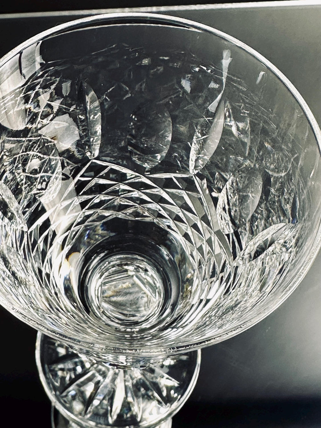 Set of Four Waterford Crystal Kenmare Claret Wine Glasses