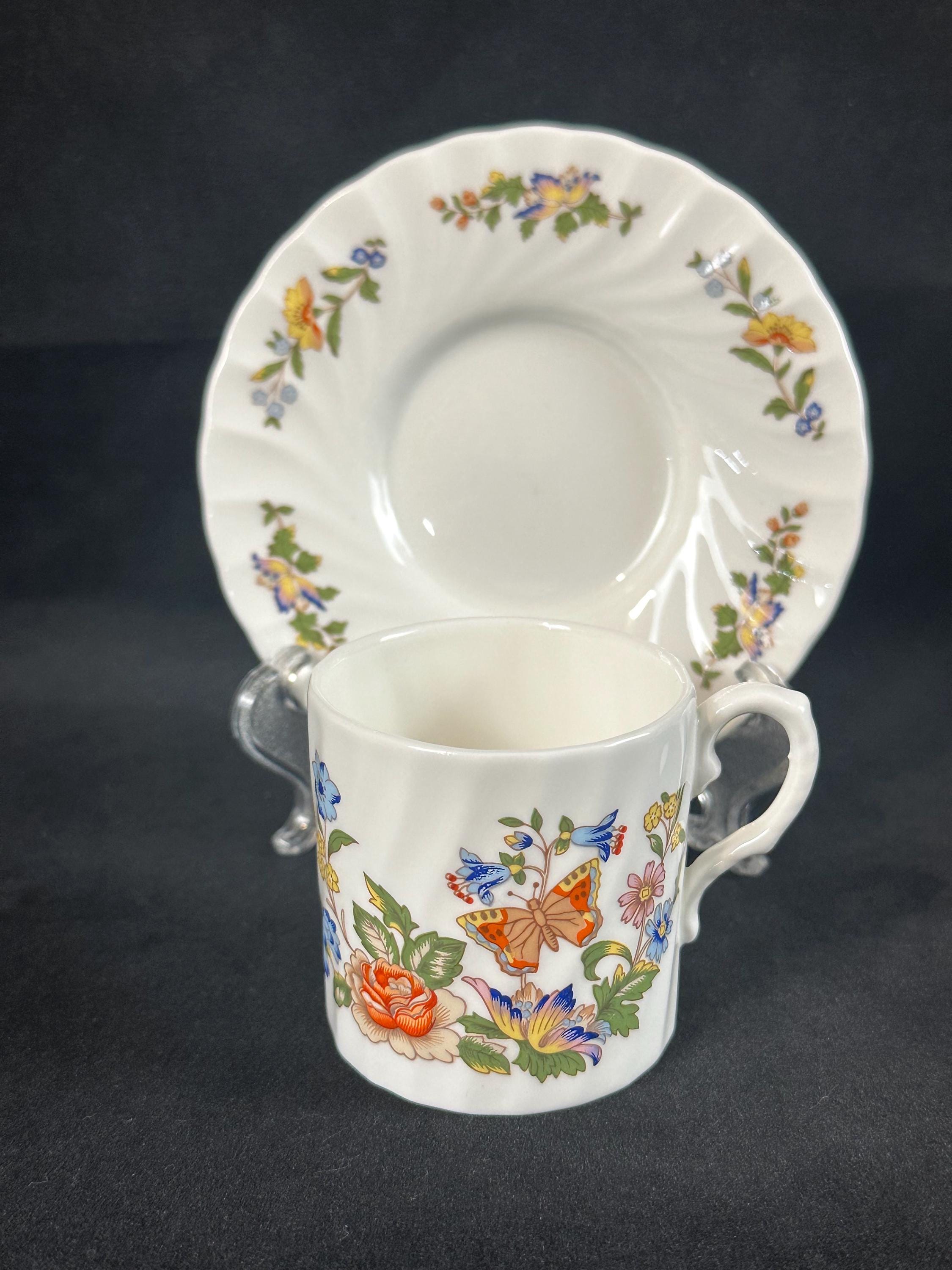 6 Aynsley Cottage Garden Demitasse Cups