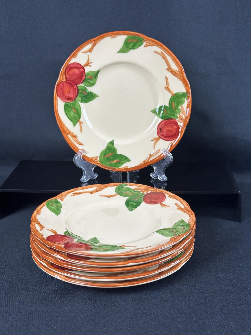 6 Franciscan Apple Bread Plates