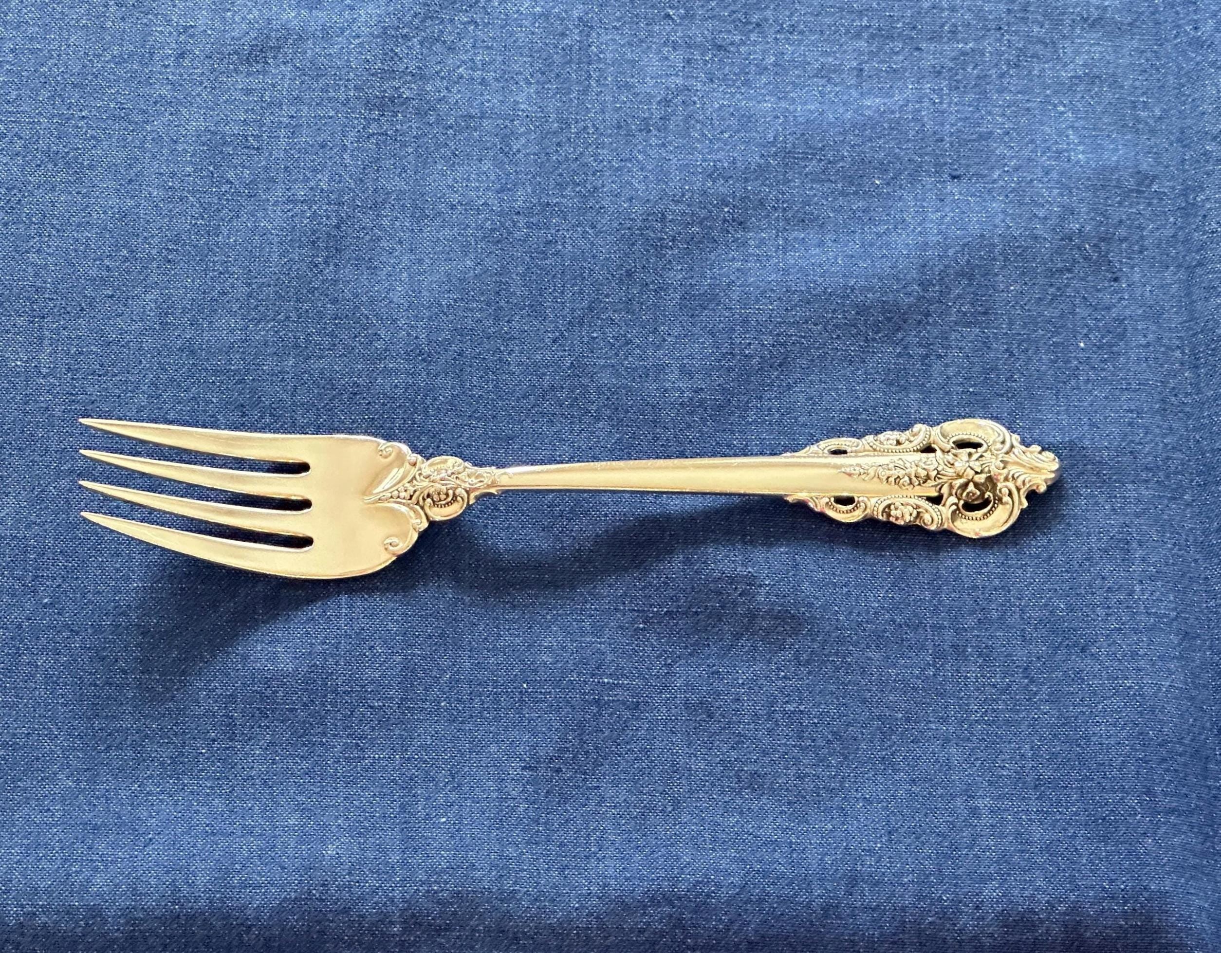 Wallace Grande Baroque Sterling  Salad Fork
