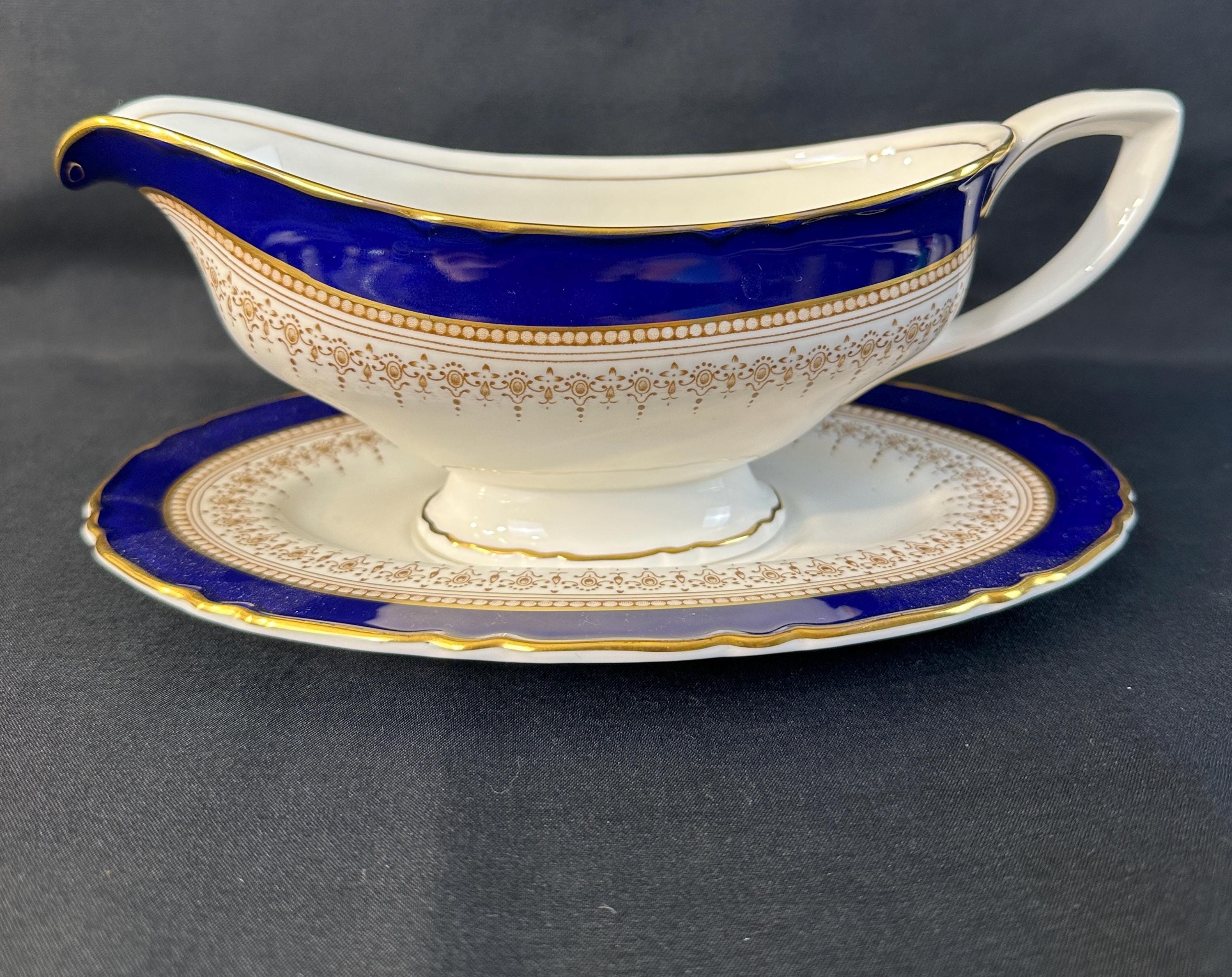 Royal Worcester Regency Gravy Boat with Underplate