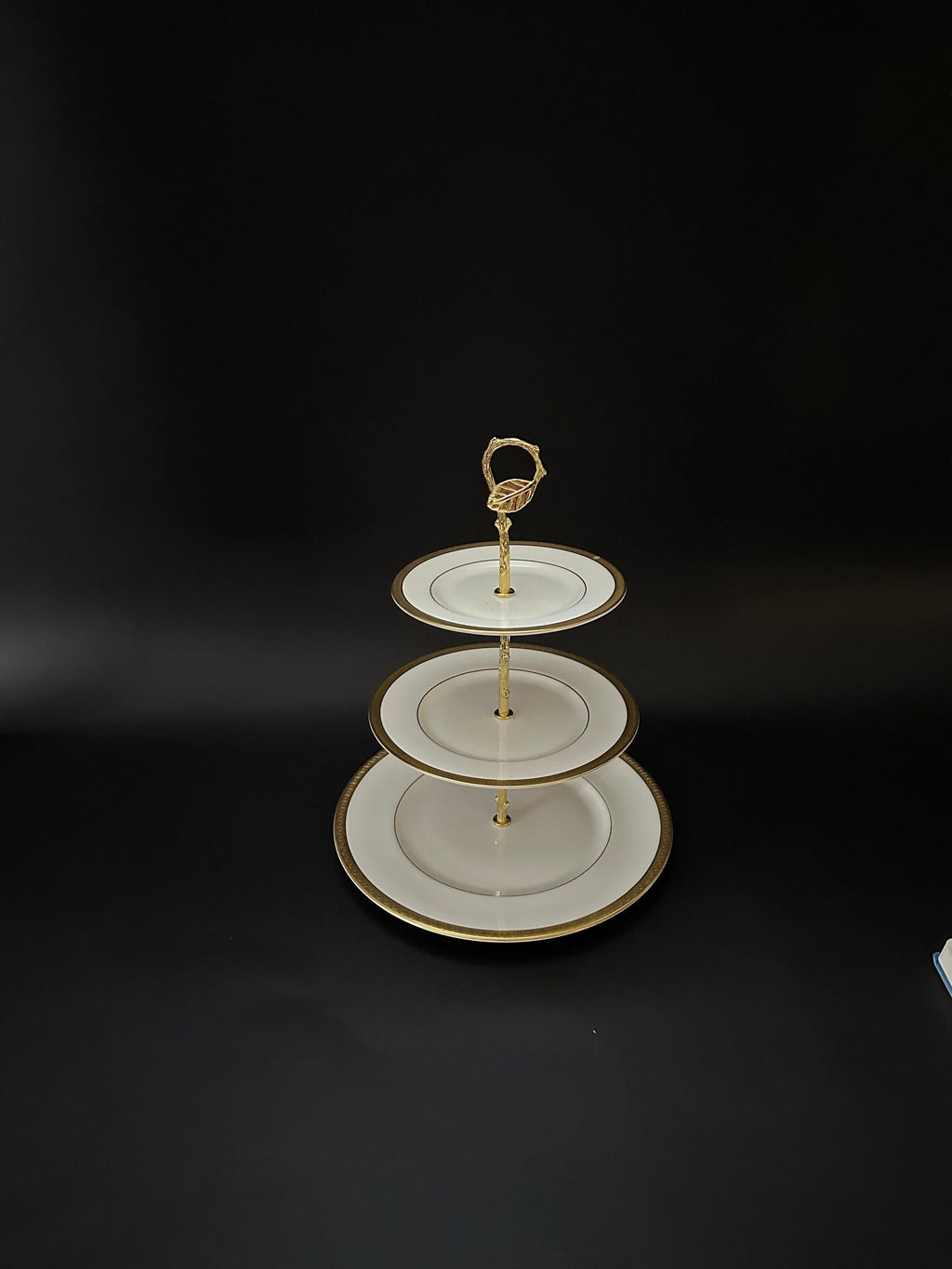 Royal Doulton Royal Gold 3 Tiered Server/Tidbit Tray