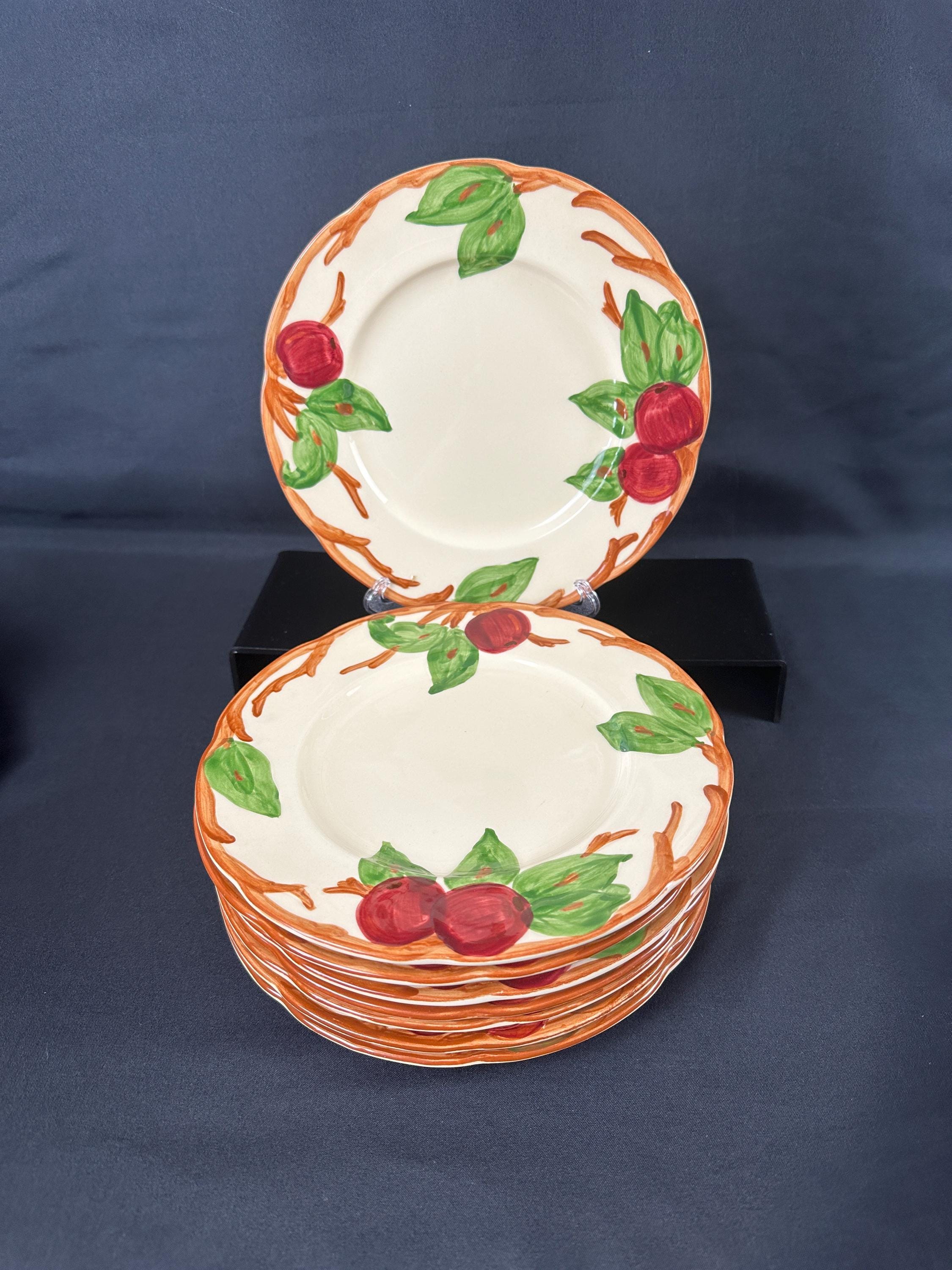 8 Franciscan Apple Salad Plates USA