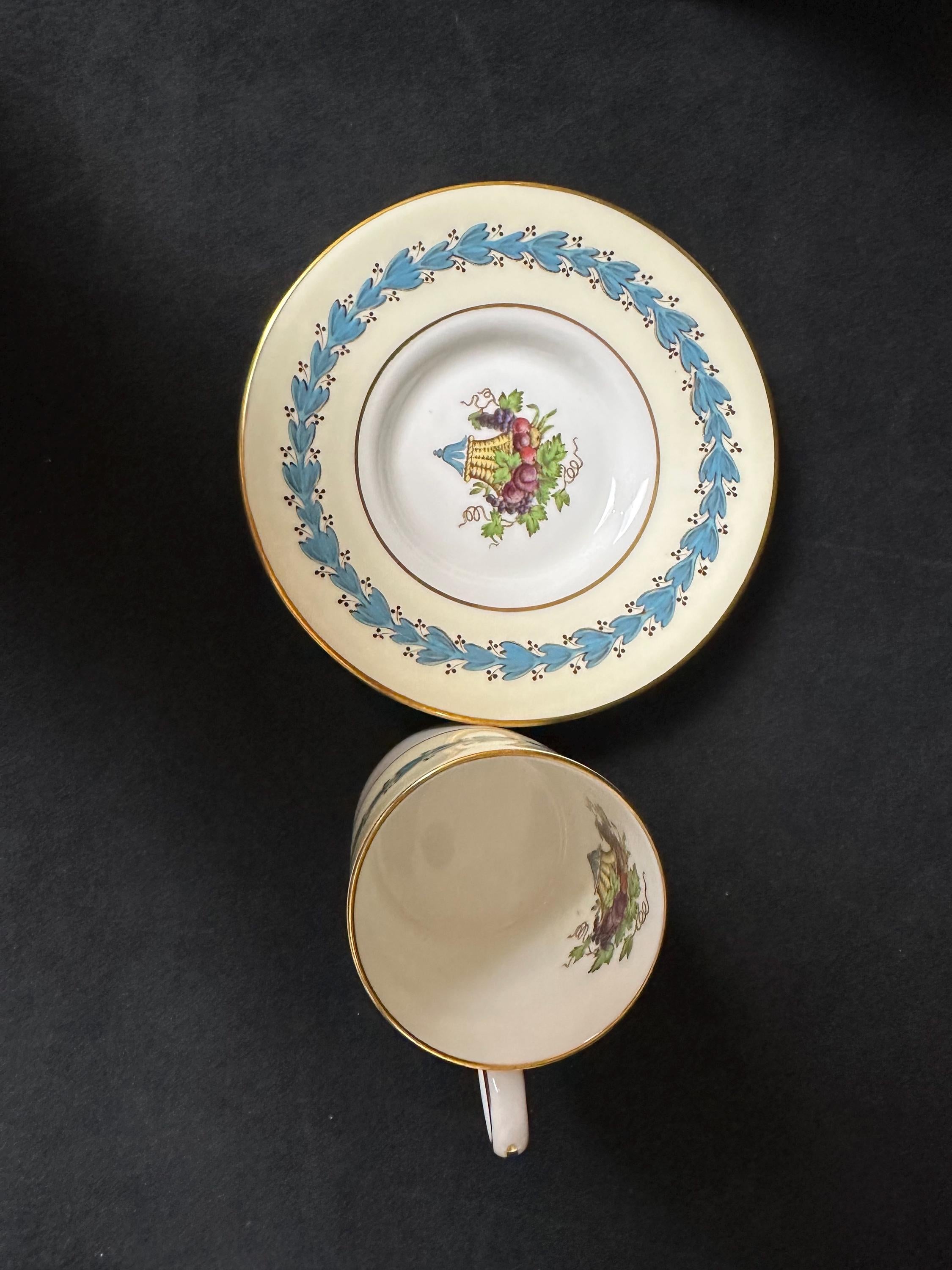 11 Wedgwood Appledore Demitasse Cups and Saucers