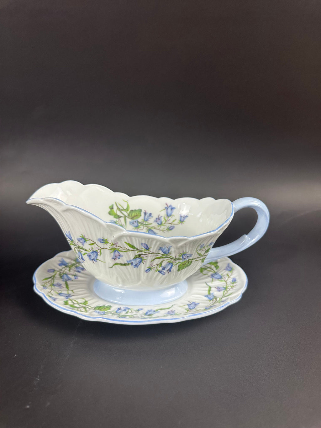 Shelley Harebell Gravy Boat and Underplate