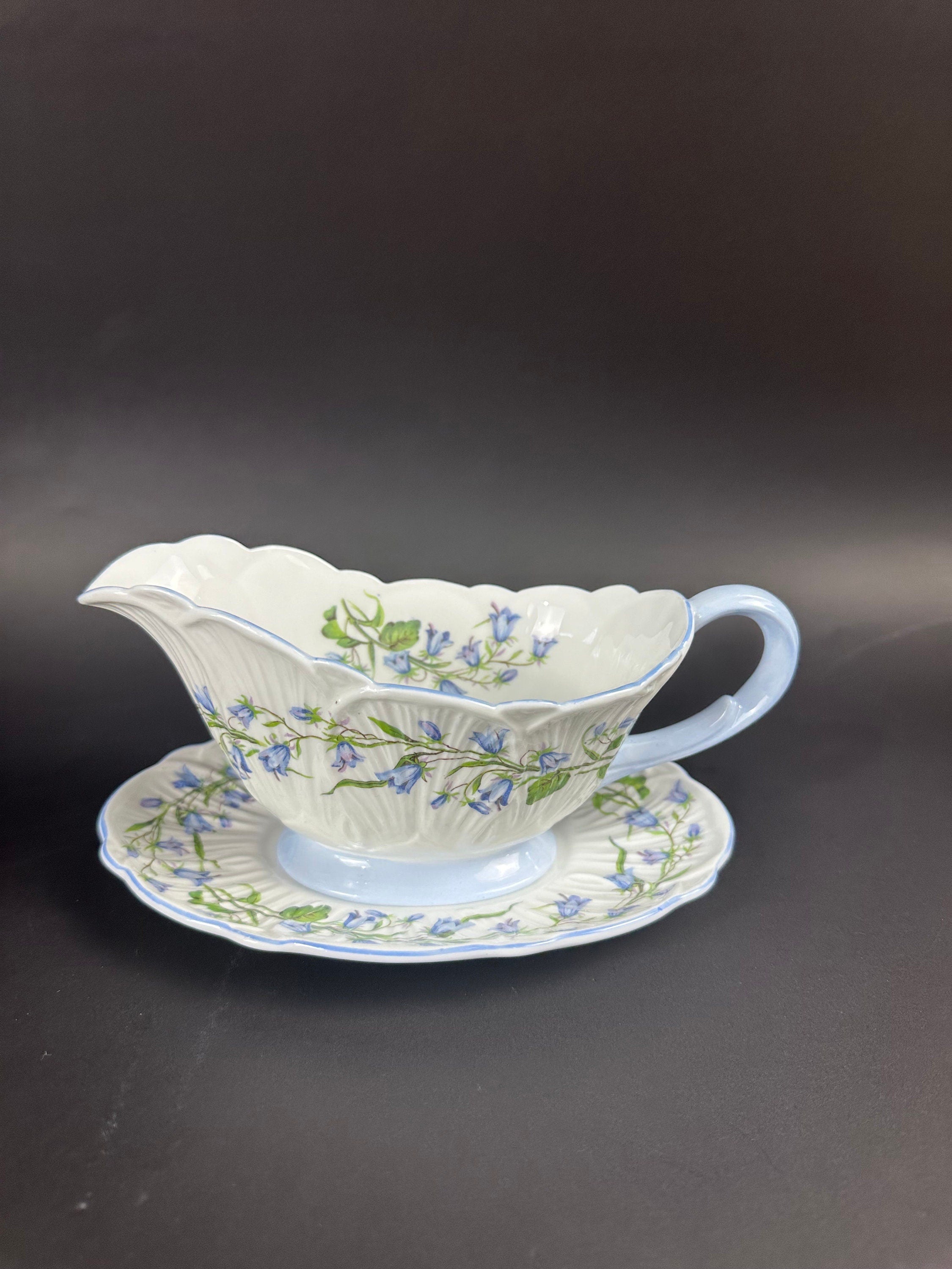 Shelley Harebell Gravy Boat and Underplate