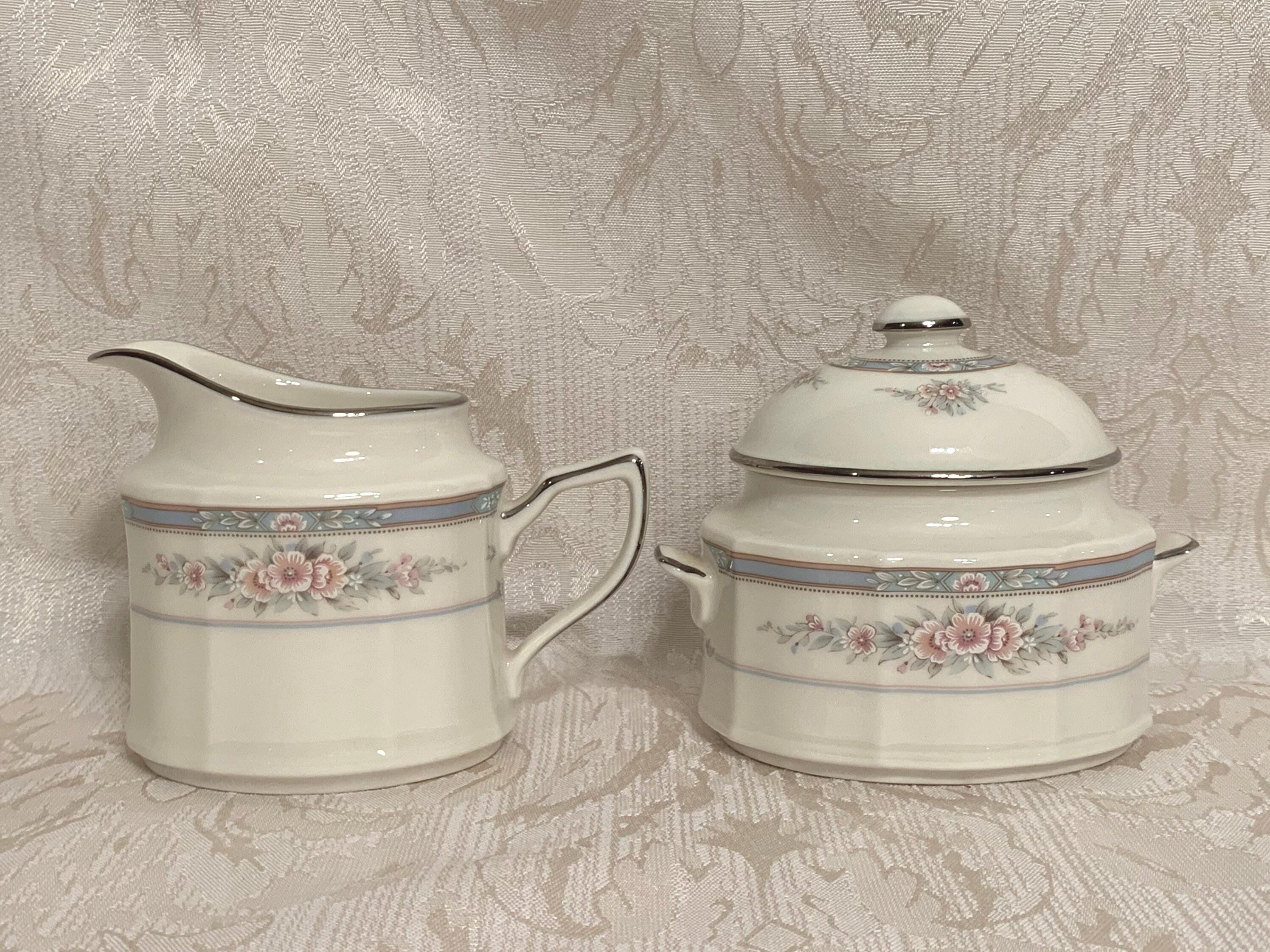 Noritake Rothschild Creamer and Sugar Bowl