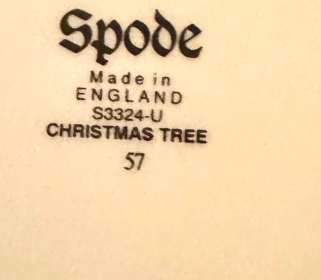 3 Spode Christmas Tree Mugs made in England
