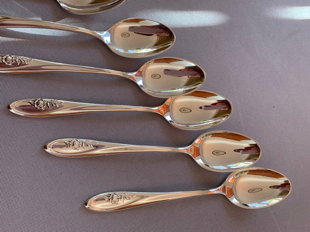 Towle Sculpted Rose Sterling Teaspoon