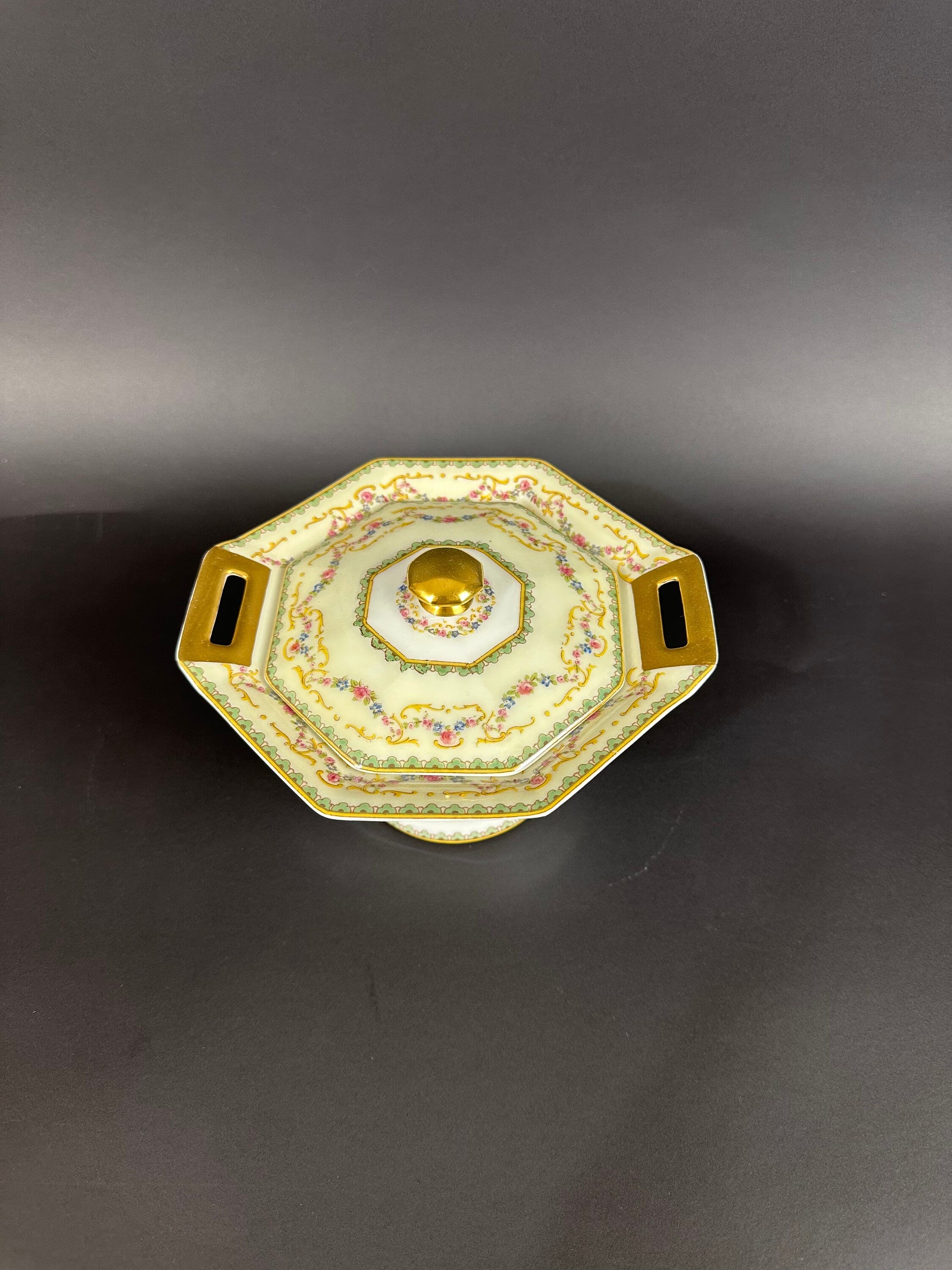 Haviland Venice Antique Limoges Sugar Bowl