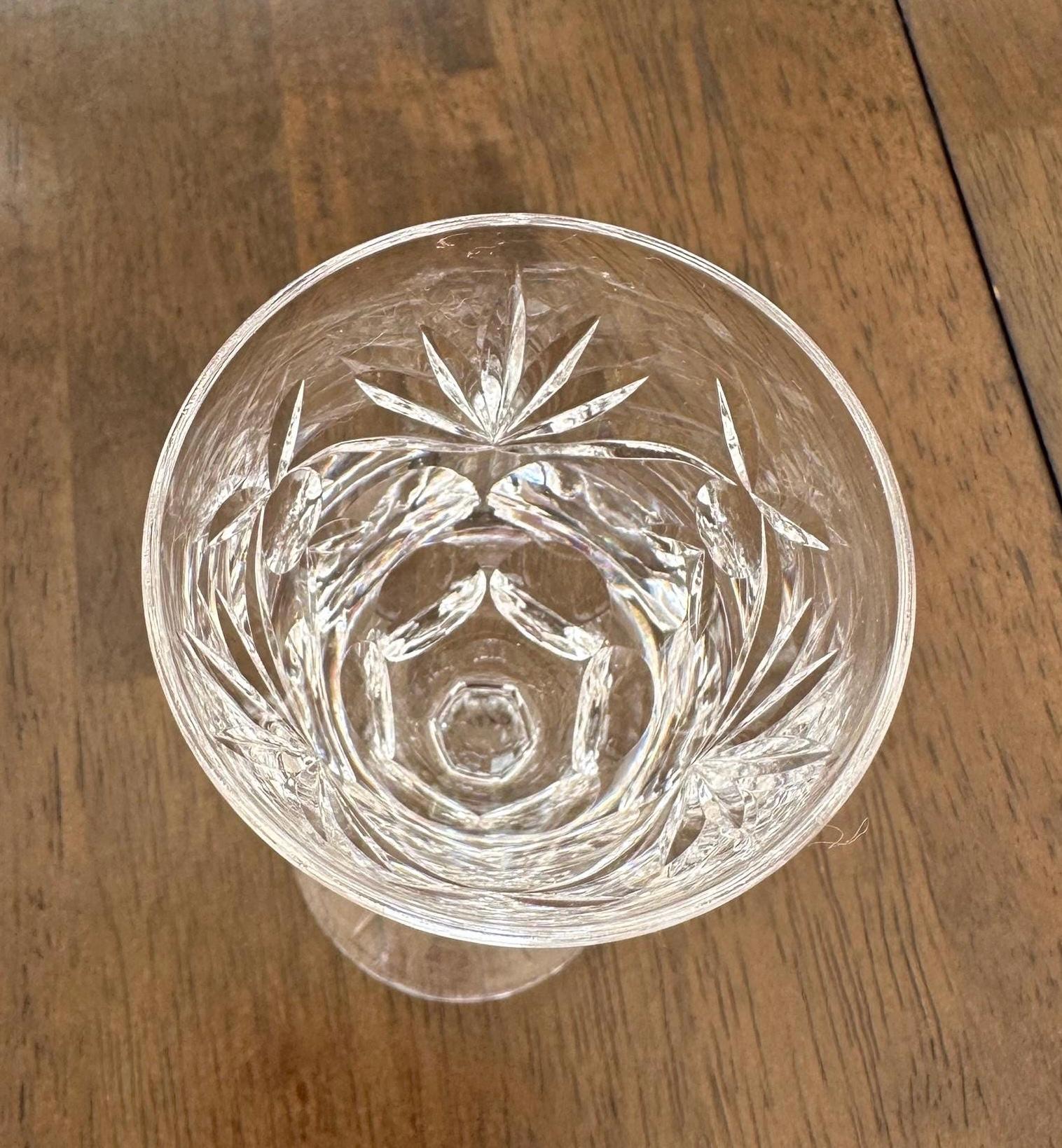 4 Waterford Crystal Sherry Glasses Ashling Pattern