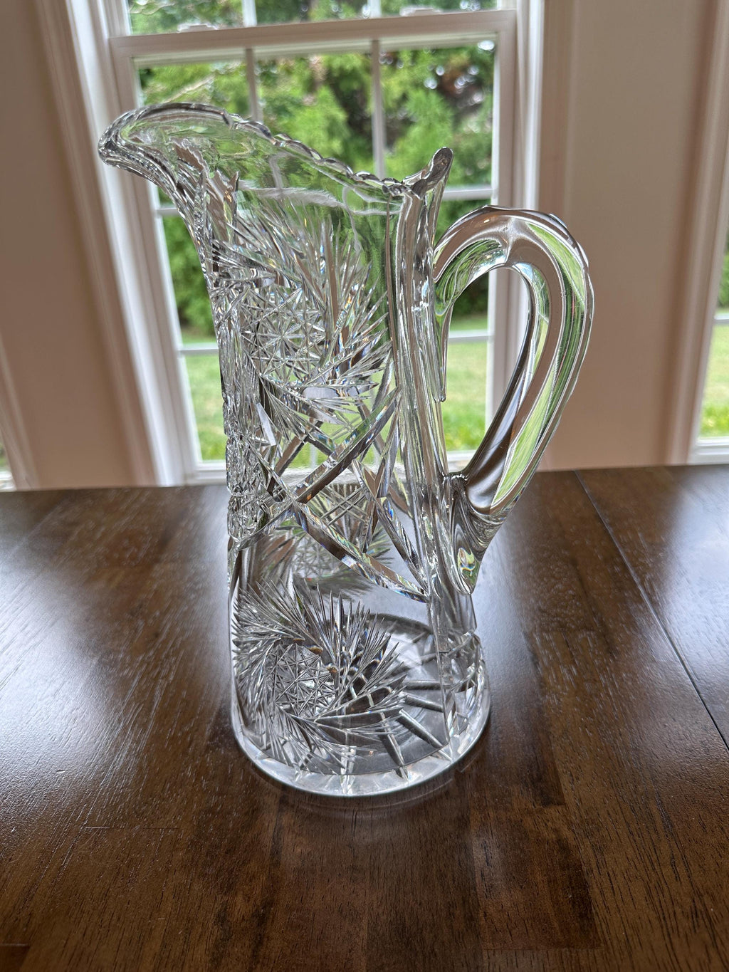 American Brilliant Cut Pitcher