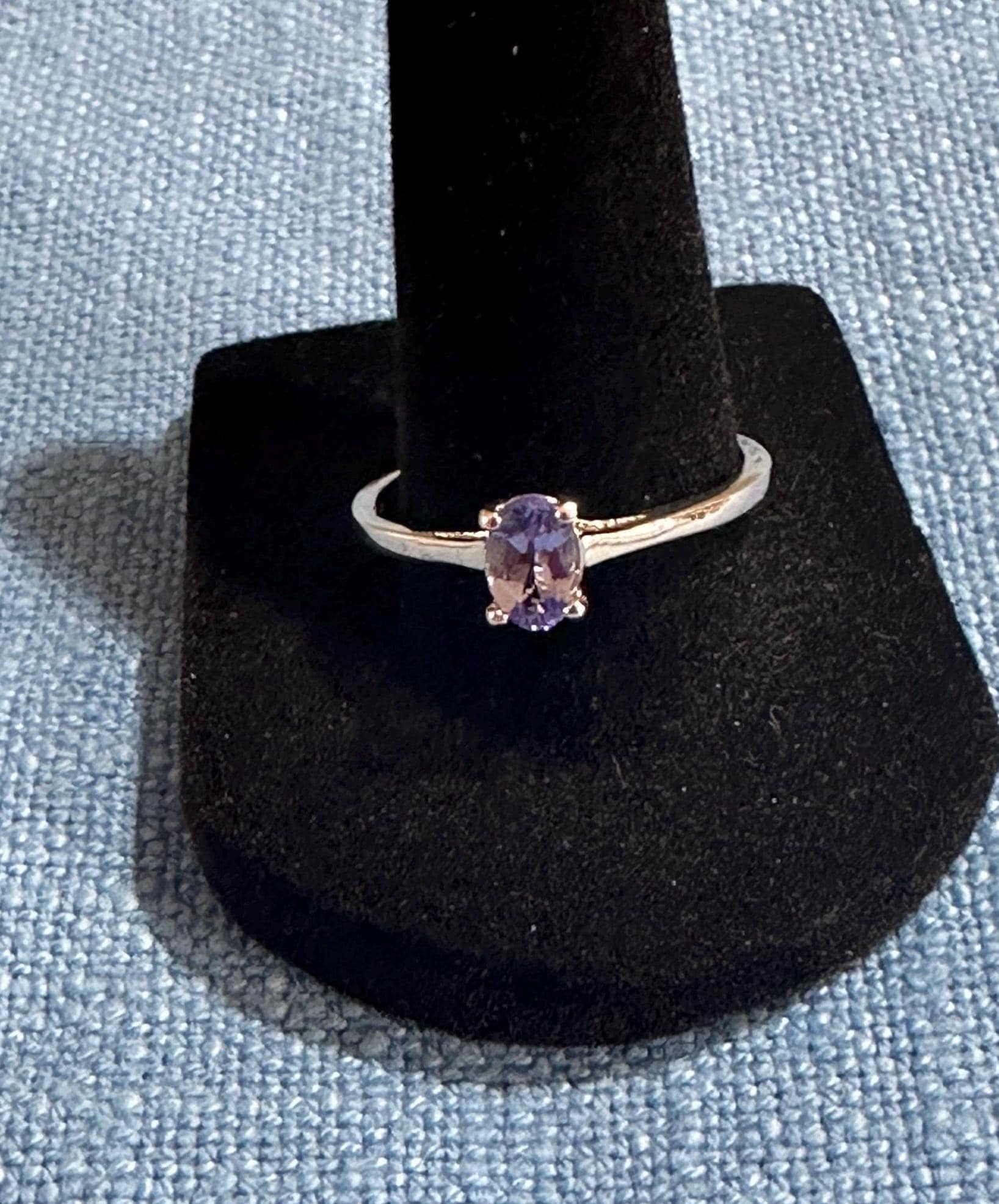 Tanzanite and Sterling Silver Ring size 9