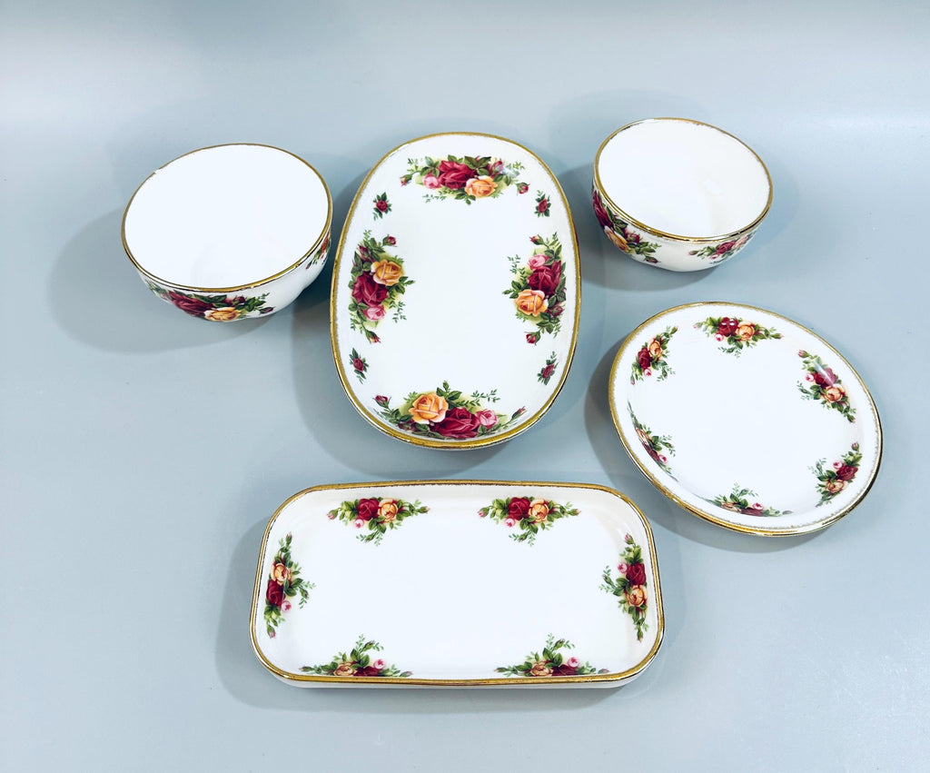 Old Country Roses by Royal Albert 5 Small Serving Pieces