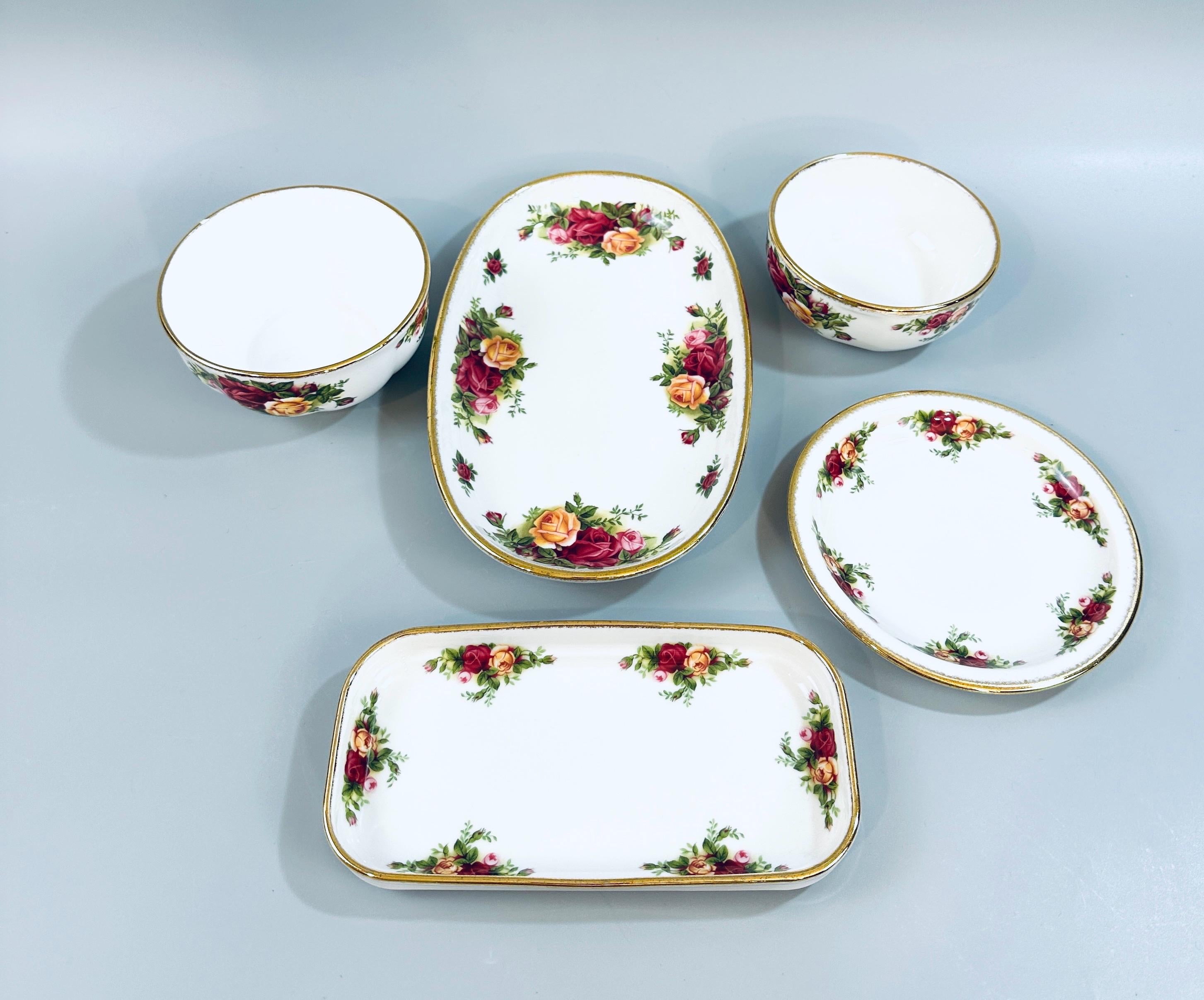 Old Country Roses by Royal Albert 5 Small Serving Pieces