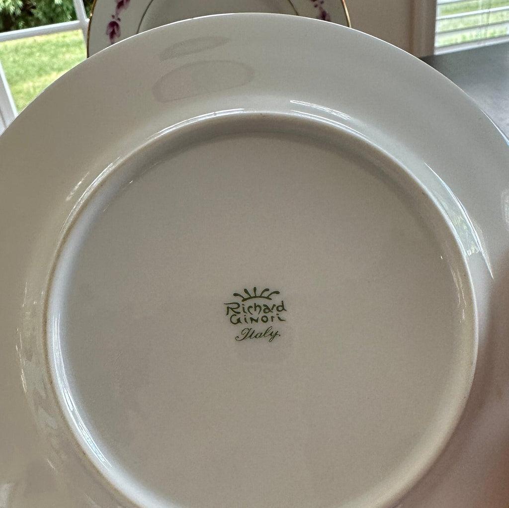 4 Richard Ginori Camelia Salad Plates