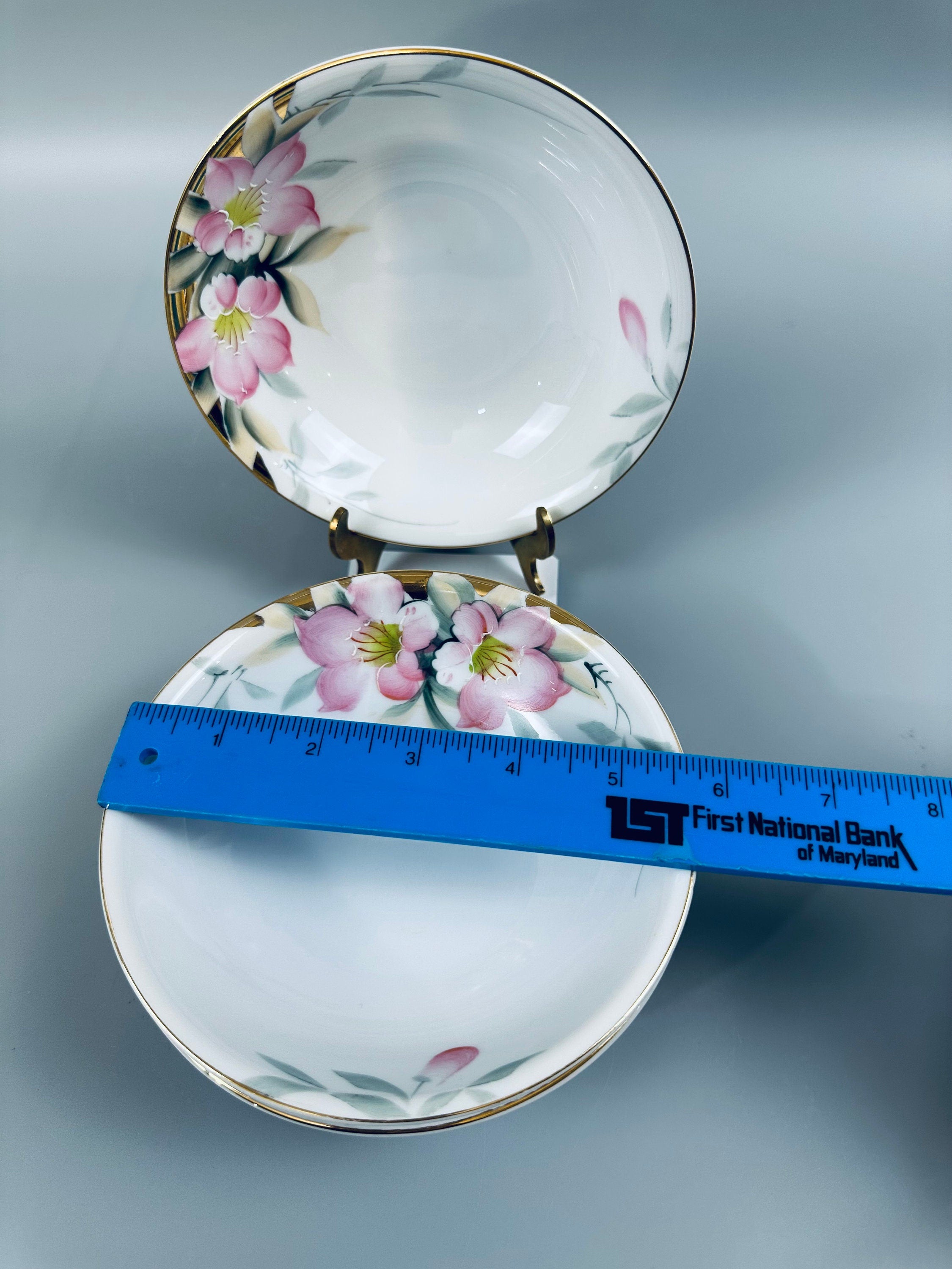 4 Noritake Azalea Oatmeal Bowls