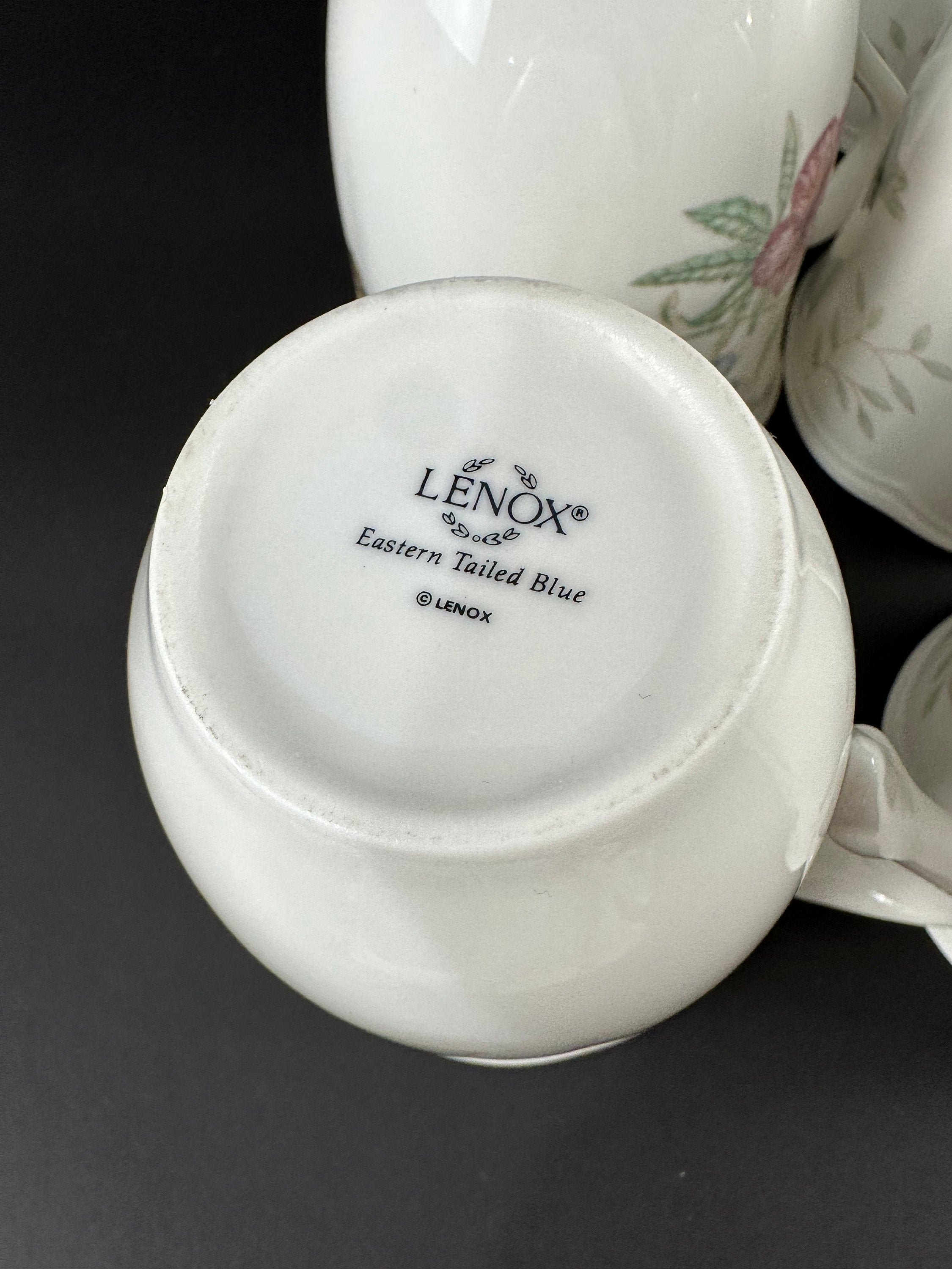 6 Lenox Butterfly Meadow Tall Mugs