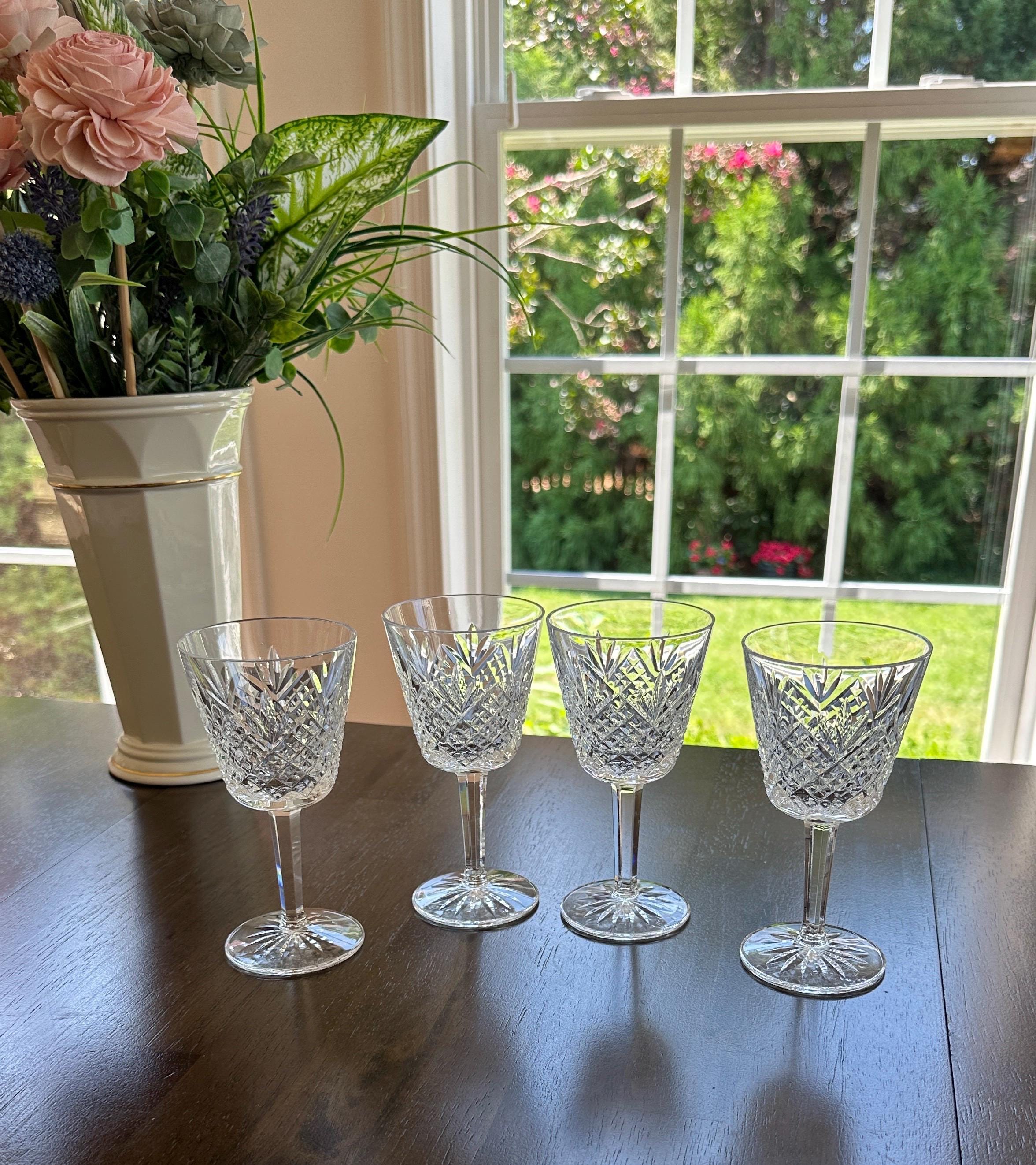 4 Waterford Crystal Claret Glasses