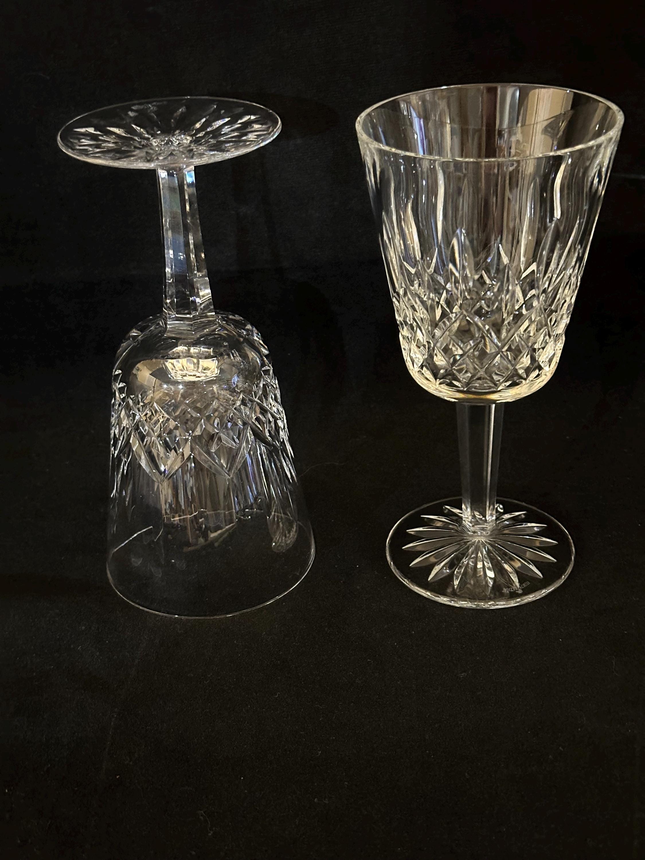 2 Waterford Crystal Lismore Claret Glasses