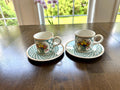2 Villeroy and Boch Basket Demitasse Cups and Saucers
