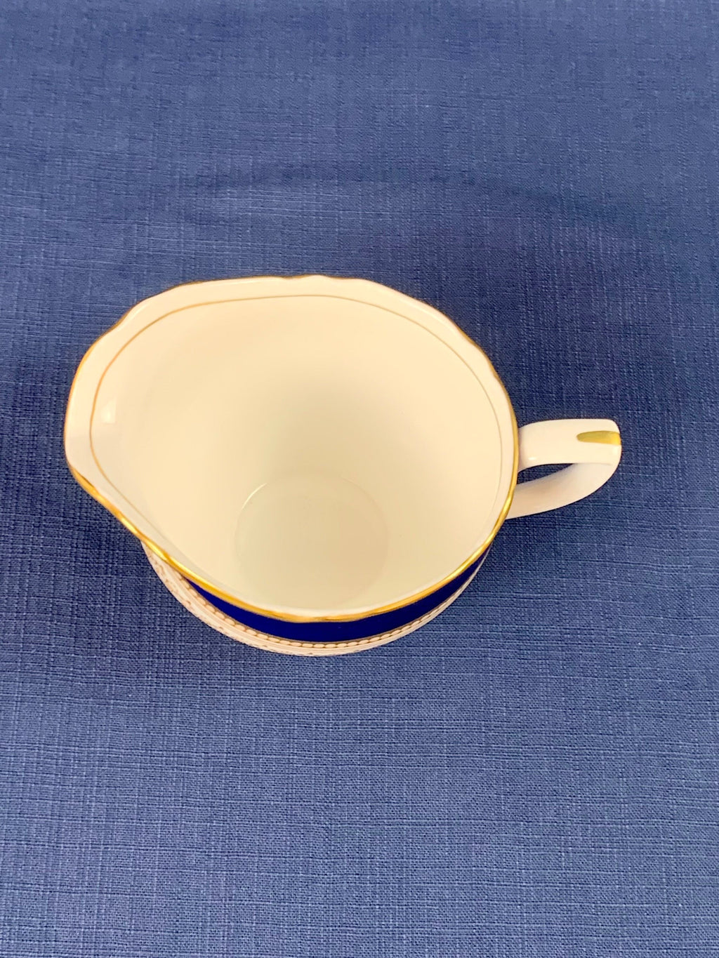 Royal Worcester Regency Cobalt Creamer