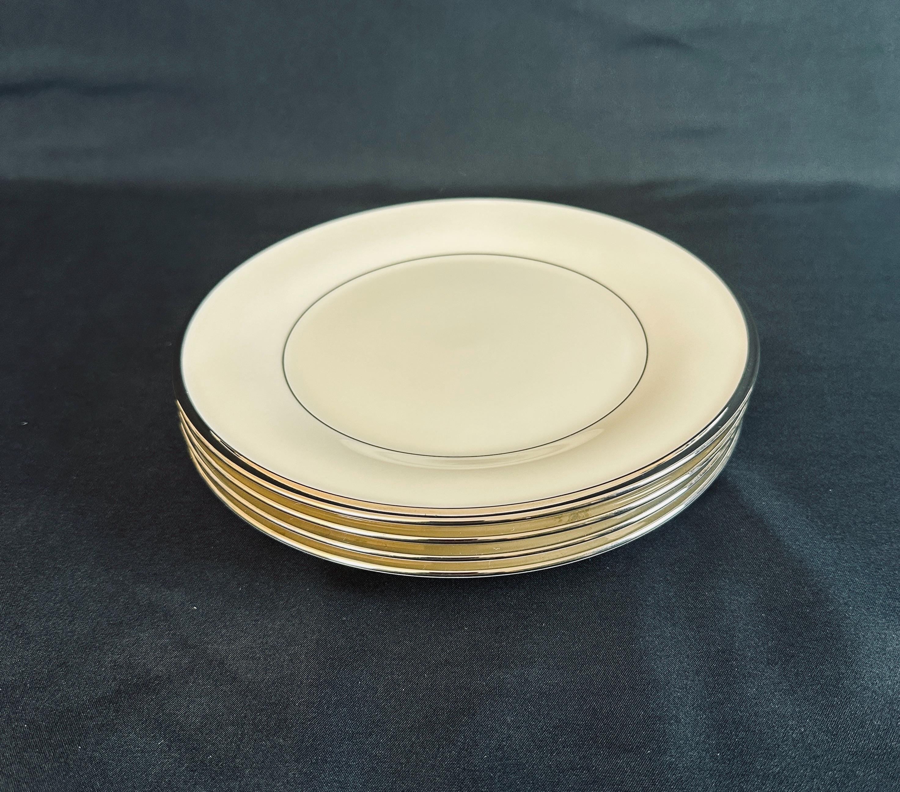 4 Lenox Solitaire Salad Plates