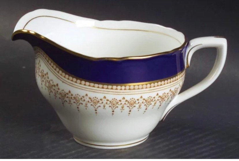 Royal Worcester Regency Cobalt Creamer