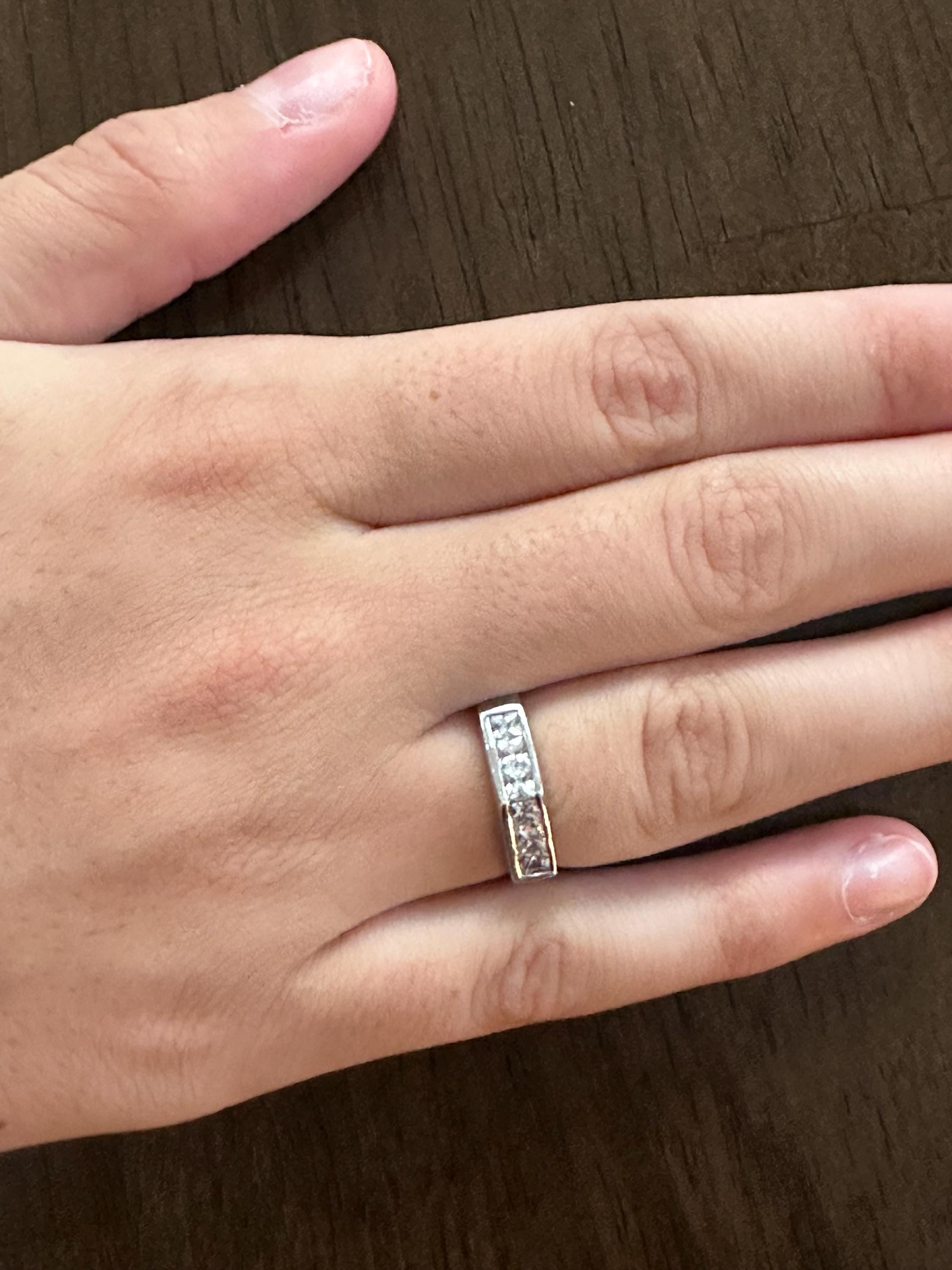 Vintage Sterling Silver and Cubic Zirconia Ring