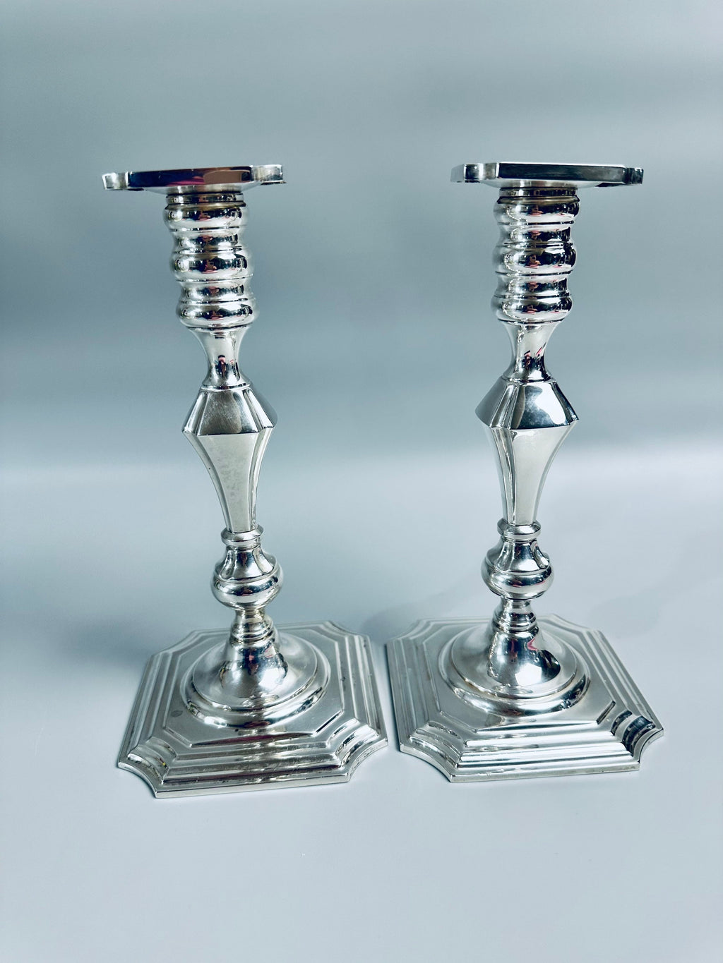 Redlich Sterling Silver Antique Candlesticks
