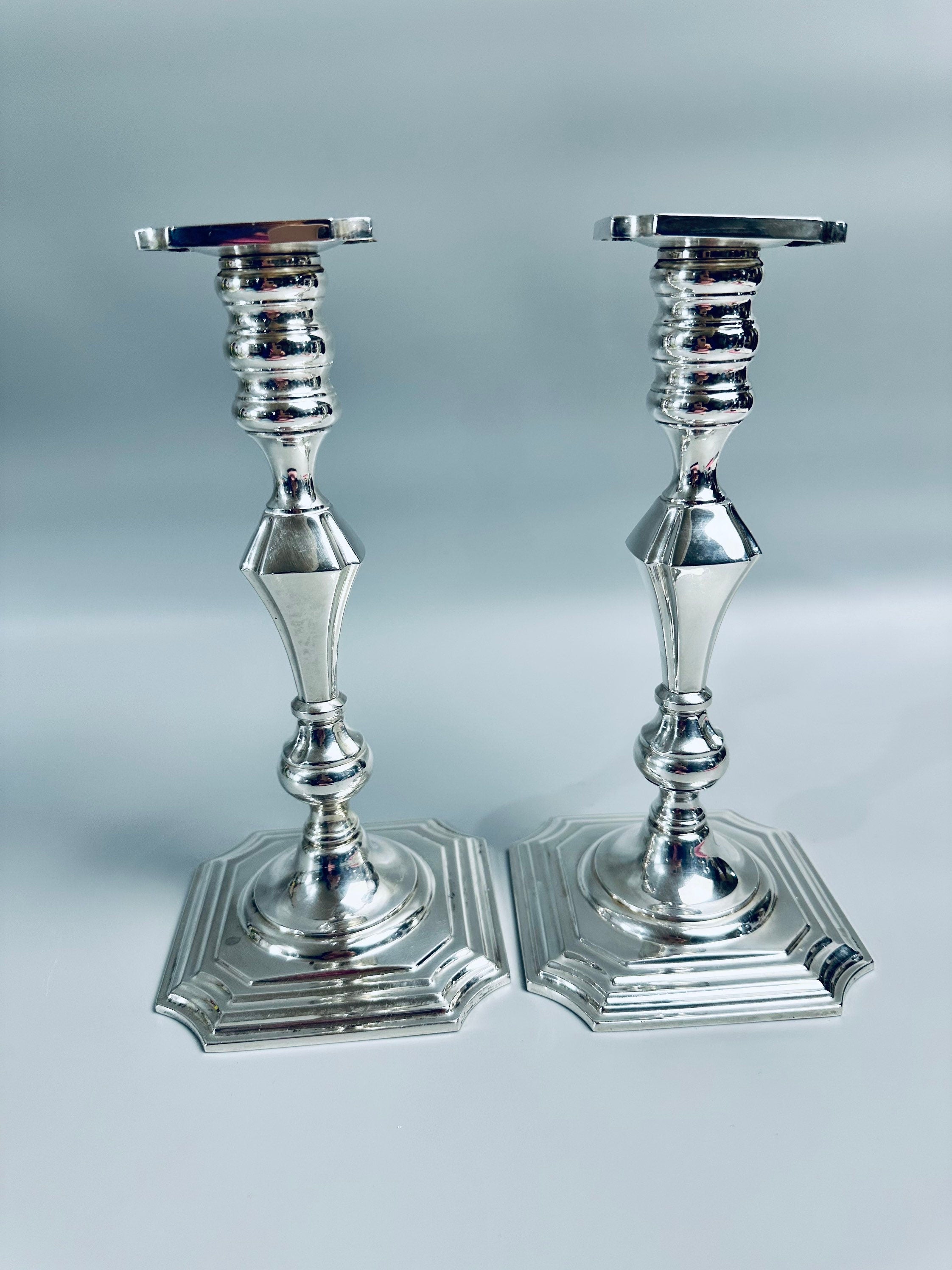 Redlich Sterling Silver Antique Candlesticks